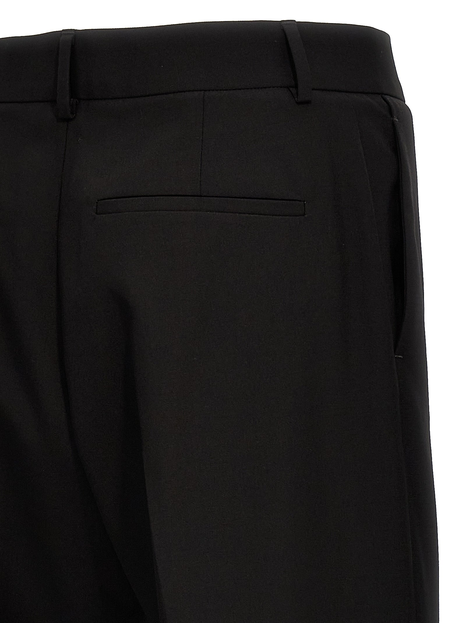Valentino Garavani Schwarze Hose aus reiner Schurwolle