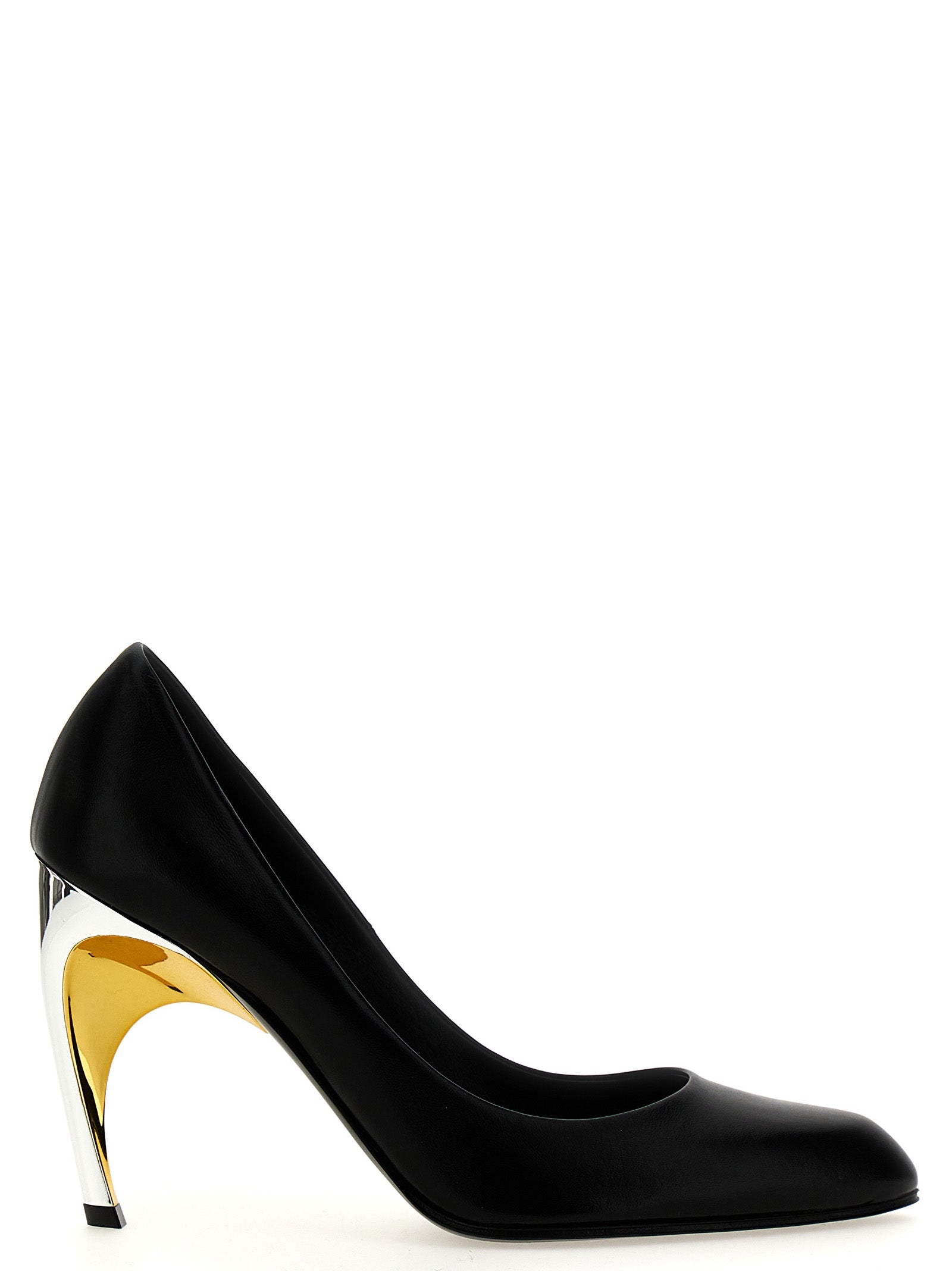 Alexander McQueen Schwarze Pumps aus Lammleder mit hohem Absatz