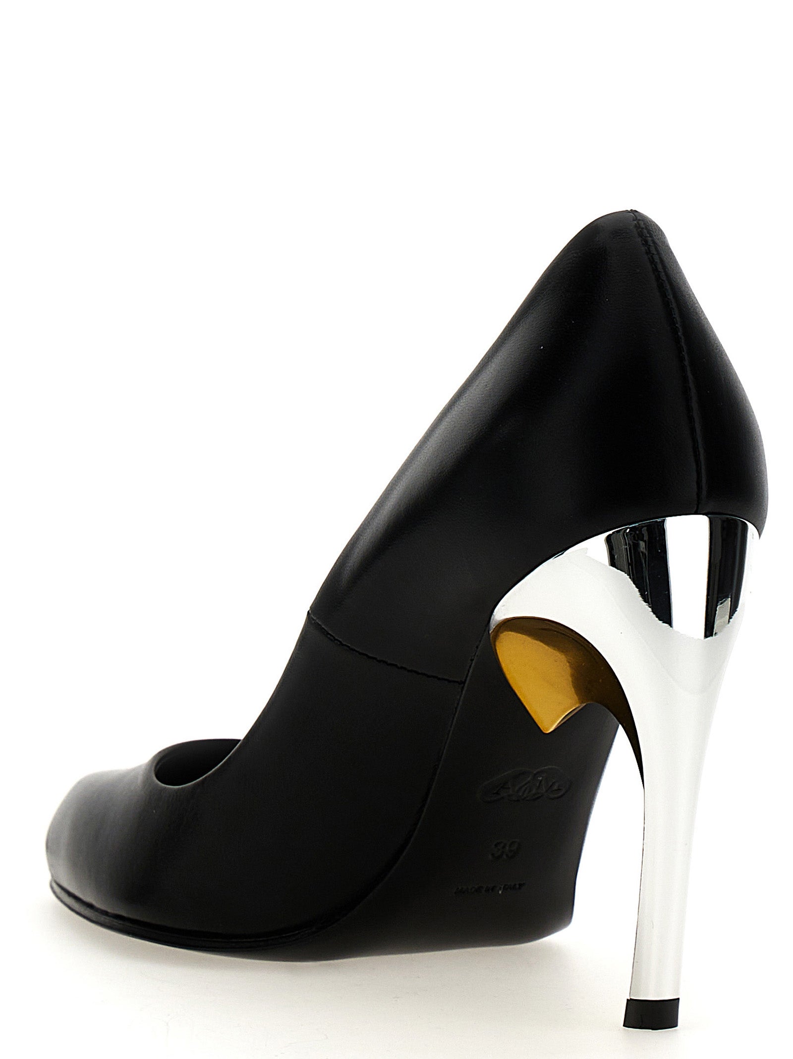 Alexander McQueen Schwarze Pumps aus Lammleder mit hohem Absatz