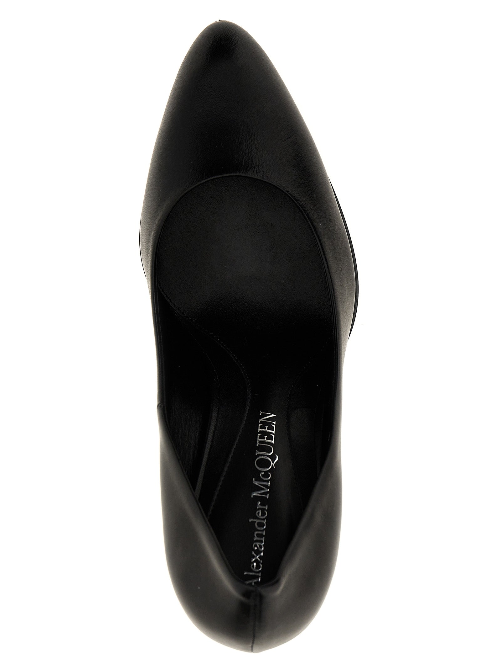 Alexander McQueen Schwarze Pumps aus Lammleder mit hohem Absatz