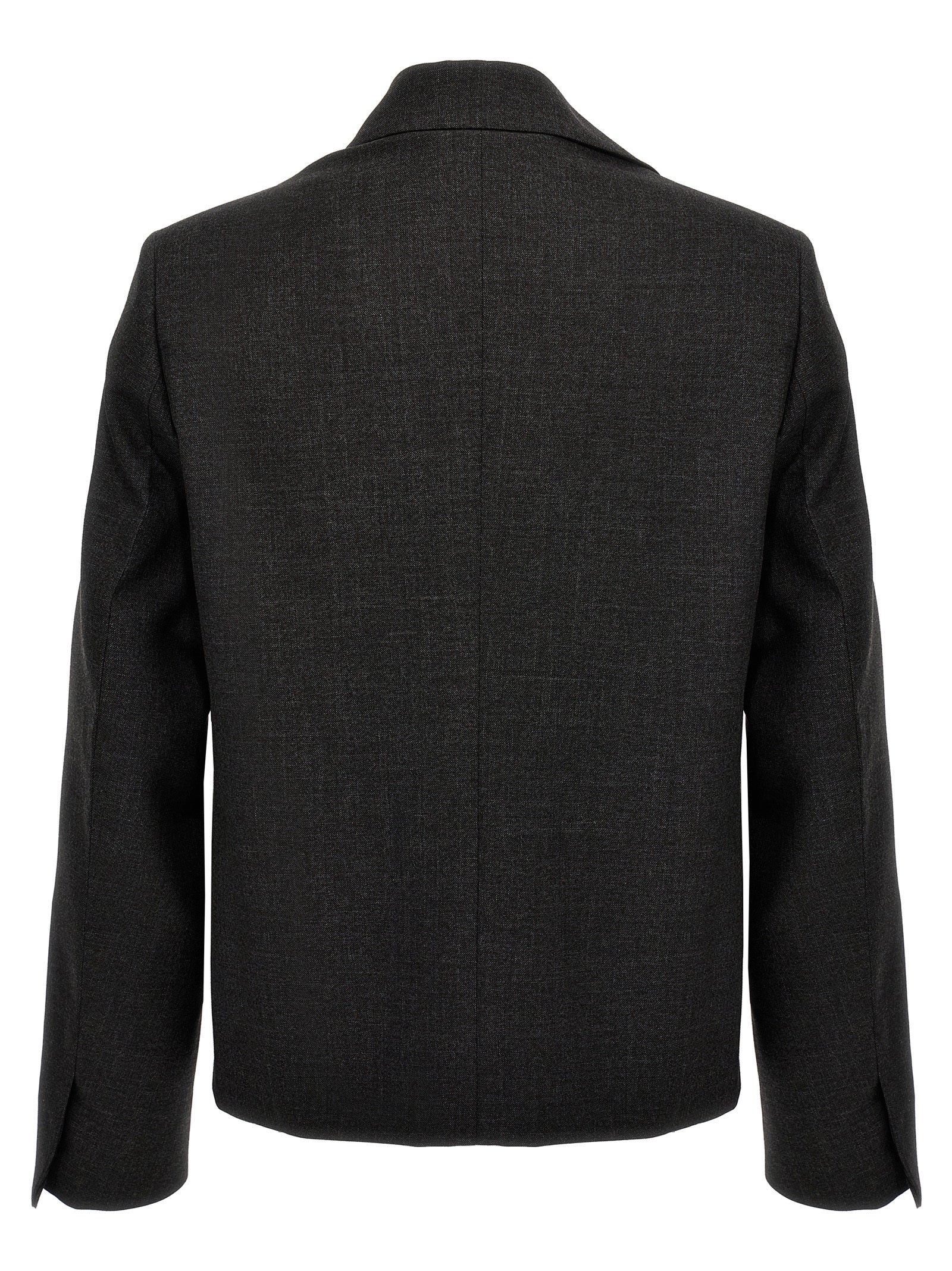 Givenchy Graue Jacke aus reiner Schurwolle
