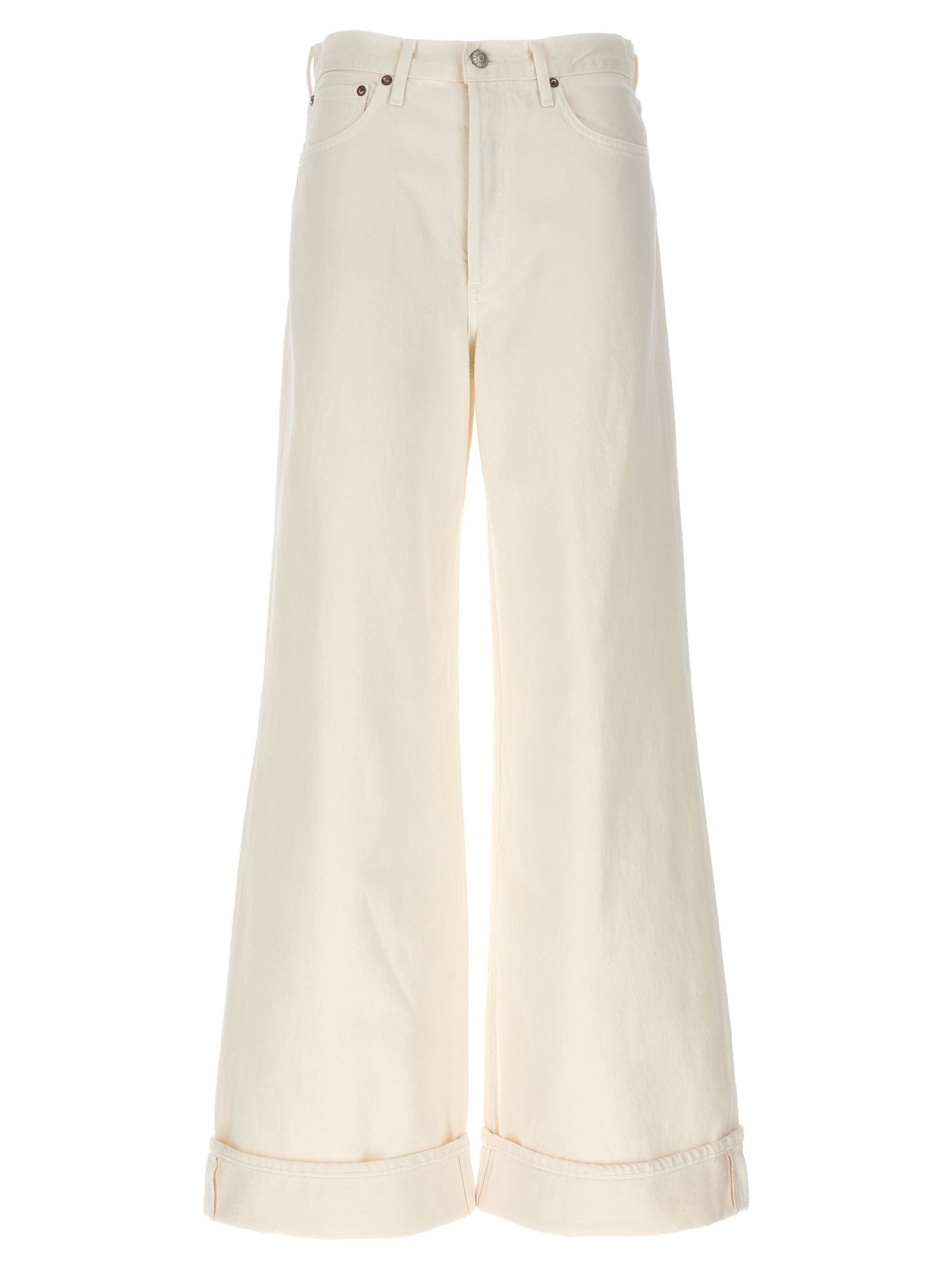 Agolde Weiße High-Waist-Jeans aus Baumwolle