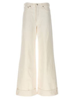 Agolde Weiße High-Waist-Jeans aus Baumwolle