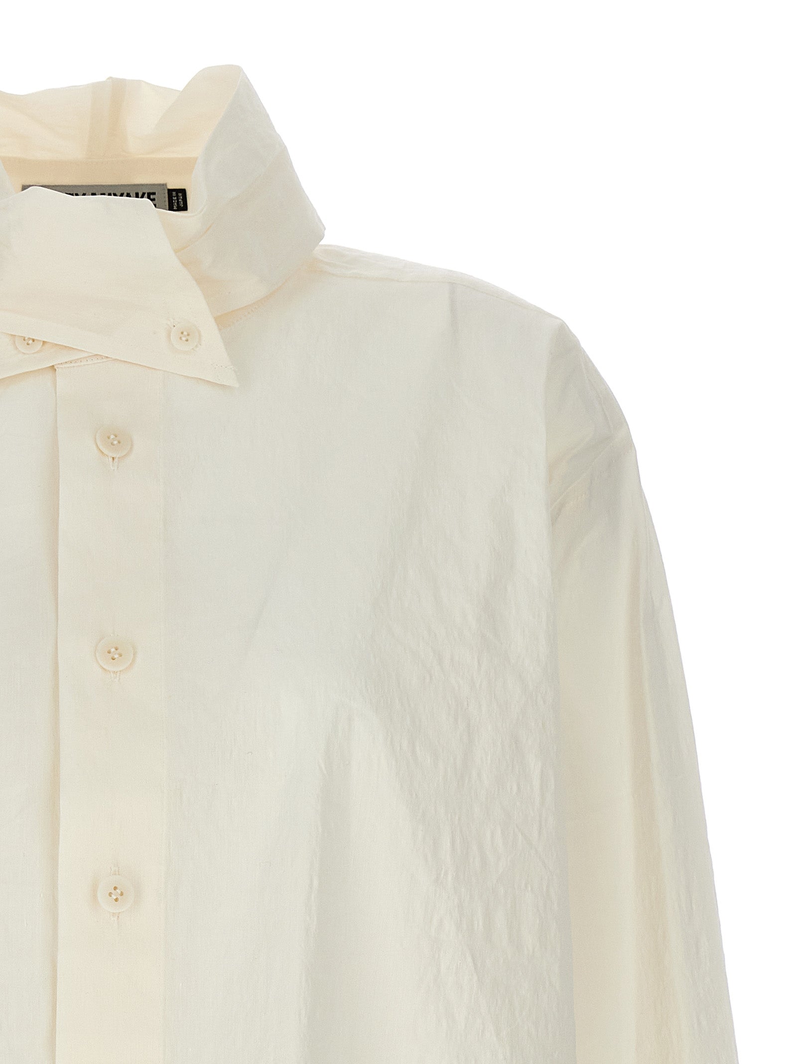 Issey Miyake Weiße Bluse aus Fasern