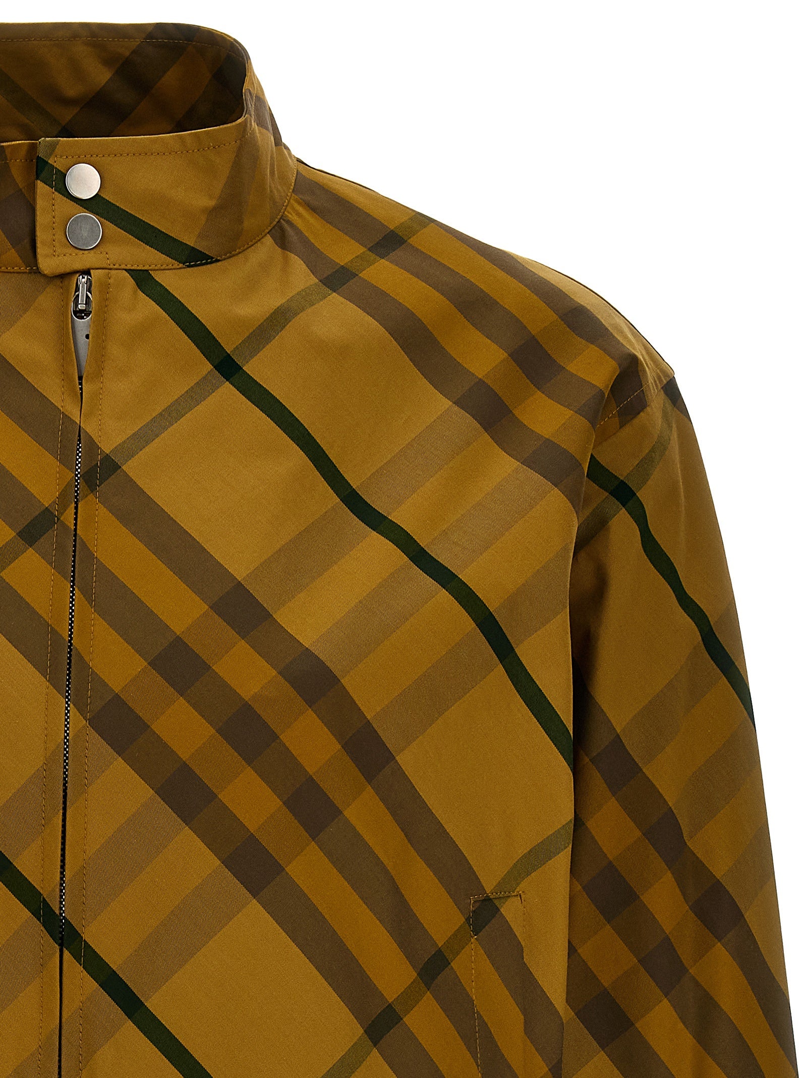 Burberry Zweifarbige Bomberjacke aus Baumwolle