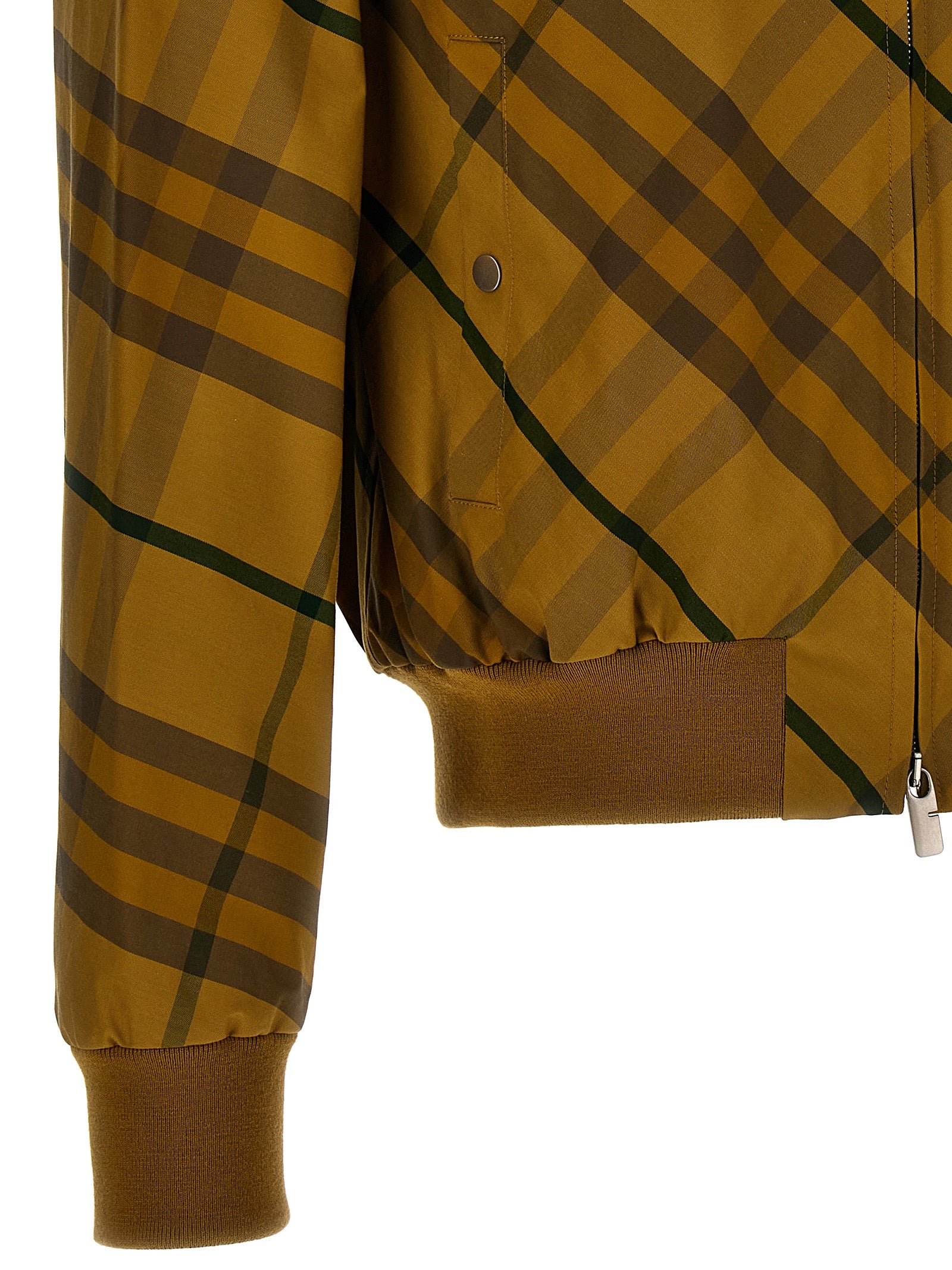 Burberry Zweifarbige Bomberjacke aus Baumwolle