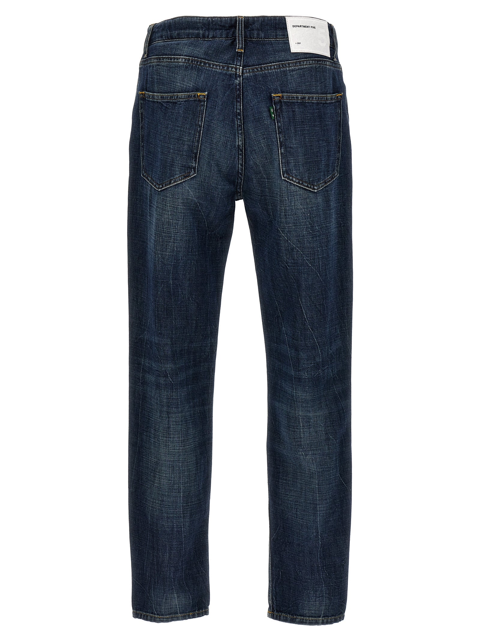 Department 5 Blaue Jeans aus Baumwolle im geraden Schnitt