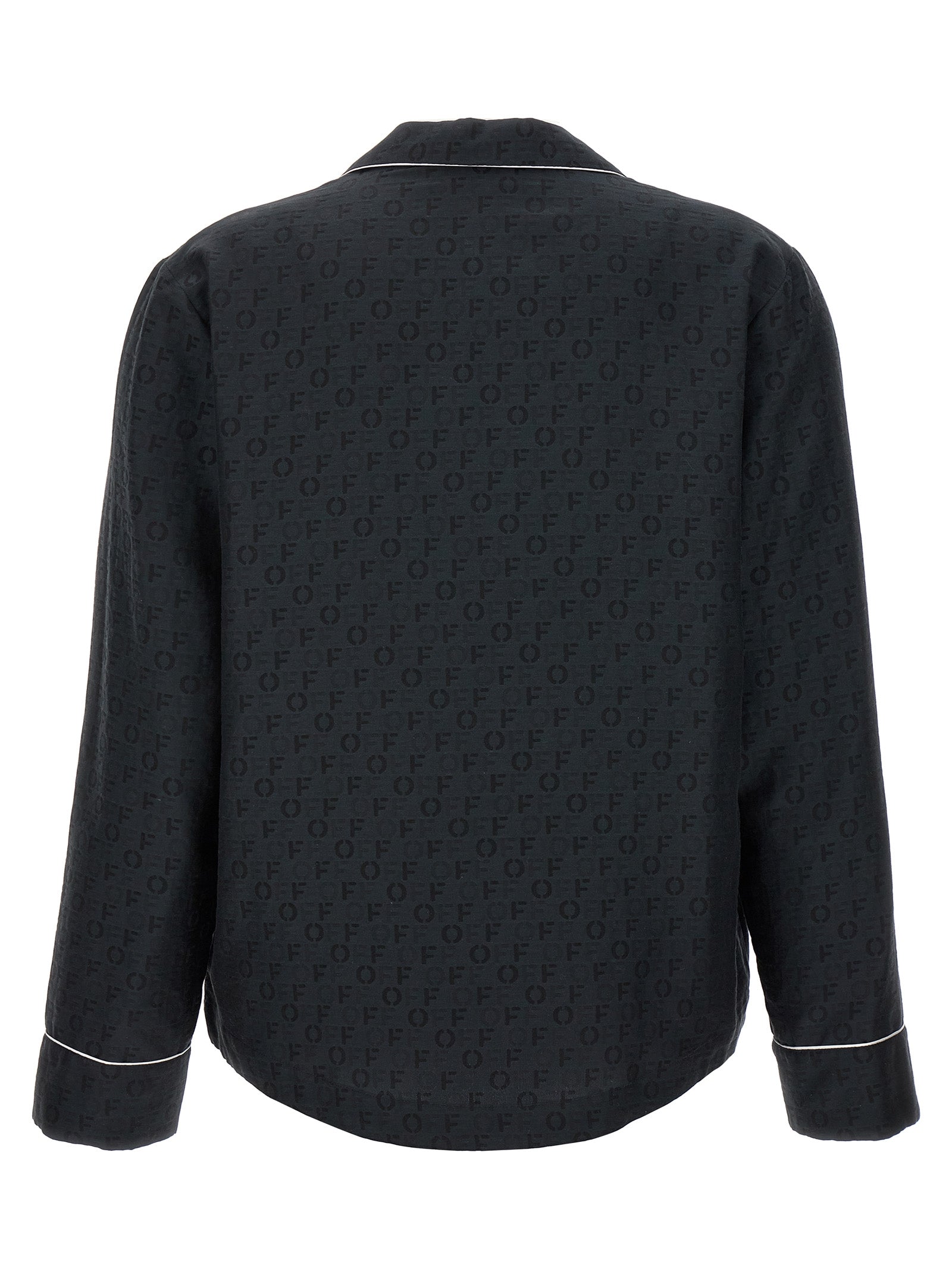 Off-White Schwarze Seidenbluse