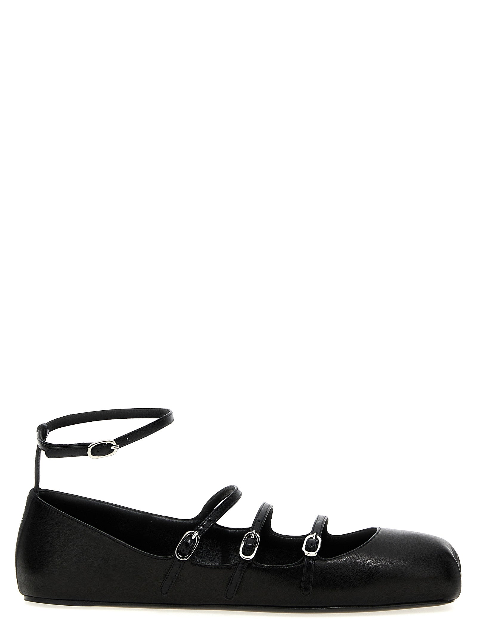 Alexander McQueen Schwarze Ballerinas aus Kalbsleder