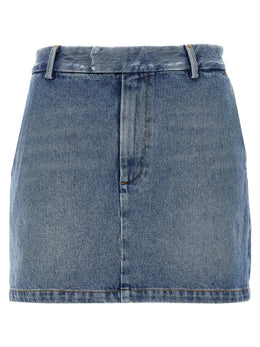 Armarium Blauer Baumwoll-Maxirock