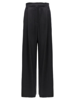 Max Mara Schwarze Seiden-Freizeithose