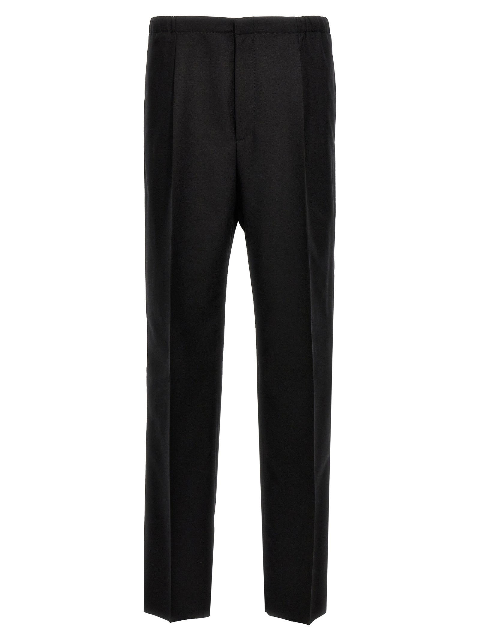 Fendi Schwarze Hose aus reiner Schurwolle