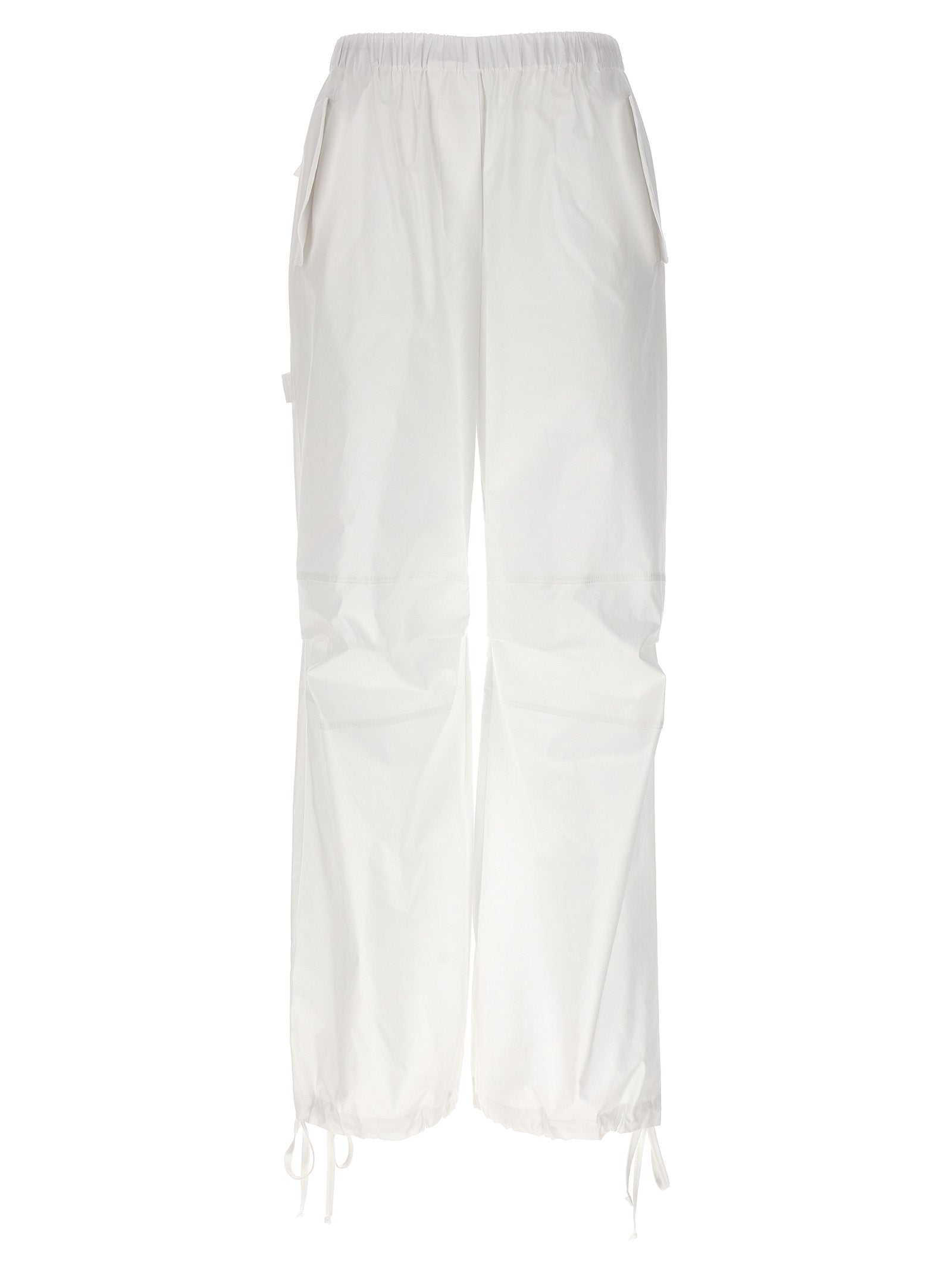 NUDE Weiße Cargohose aus Baumwolle