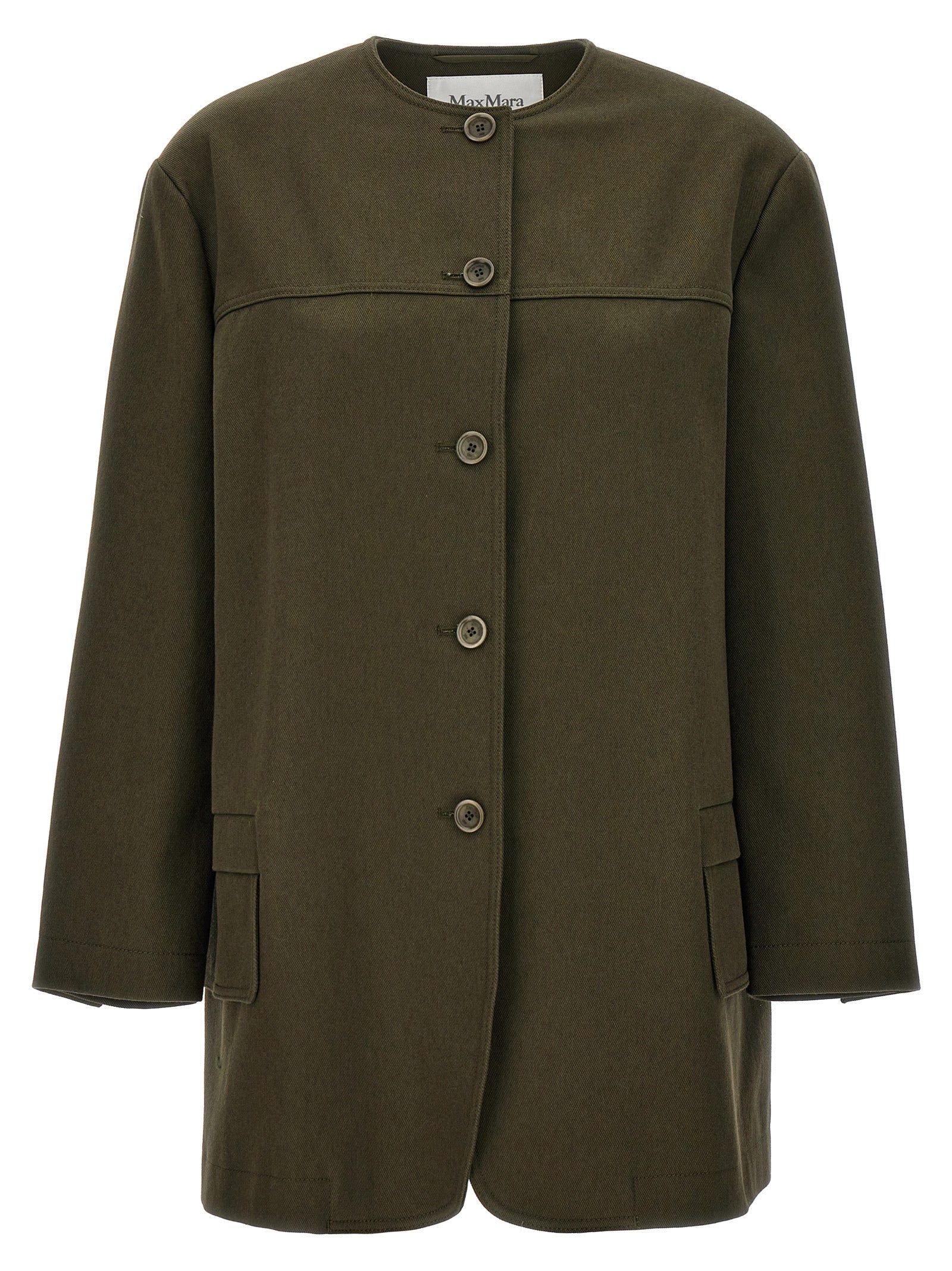Max Mara Baumwolljacke in Zweifarbenoptik