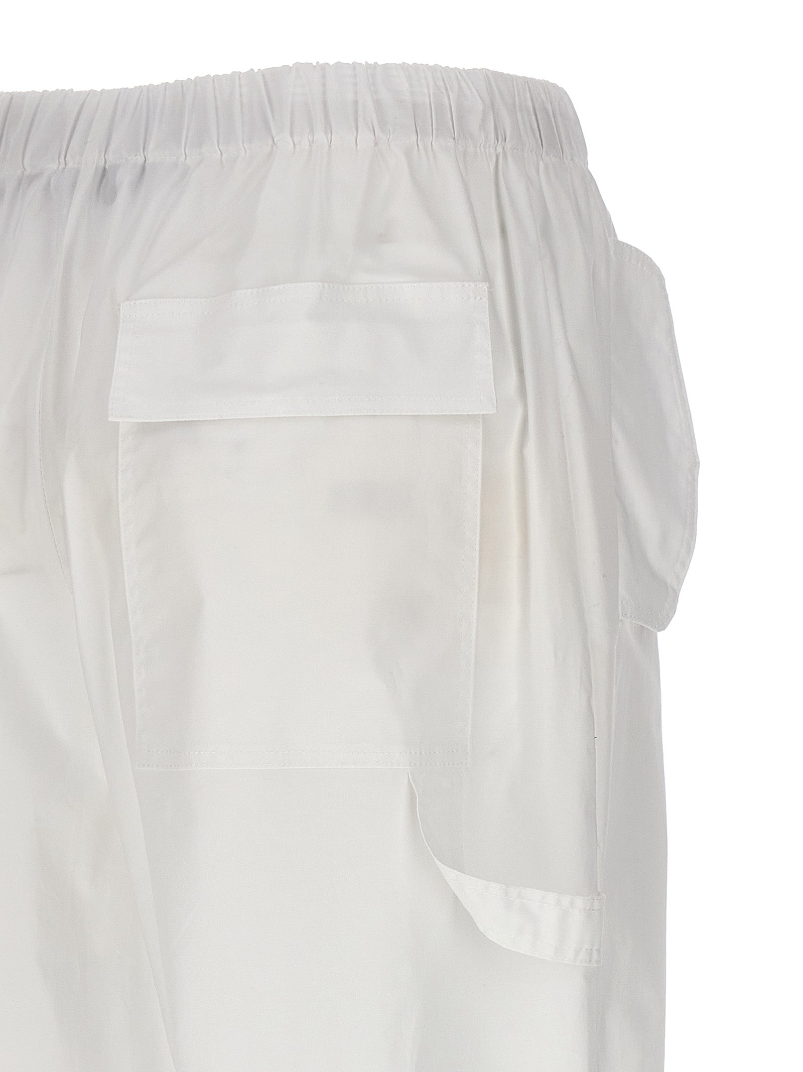 NUDE Weiße Cargohose aus Baumwolle
