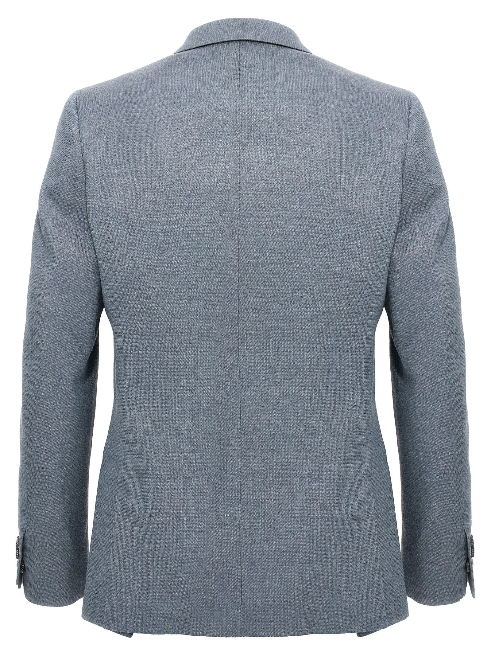 MAURIZIO MIRI Blauer Seidenblazer