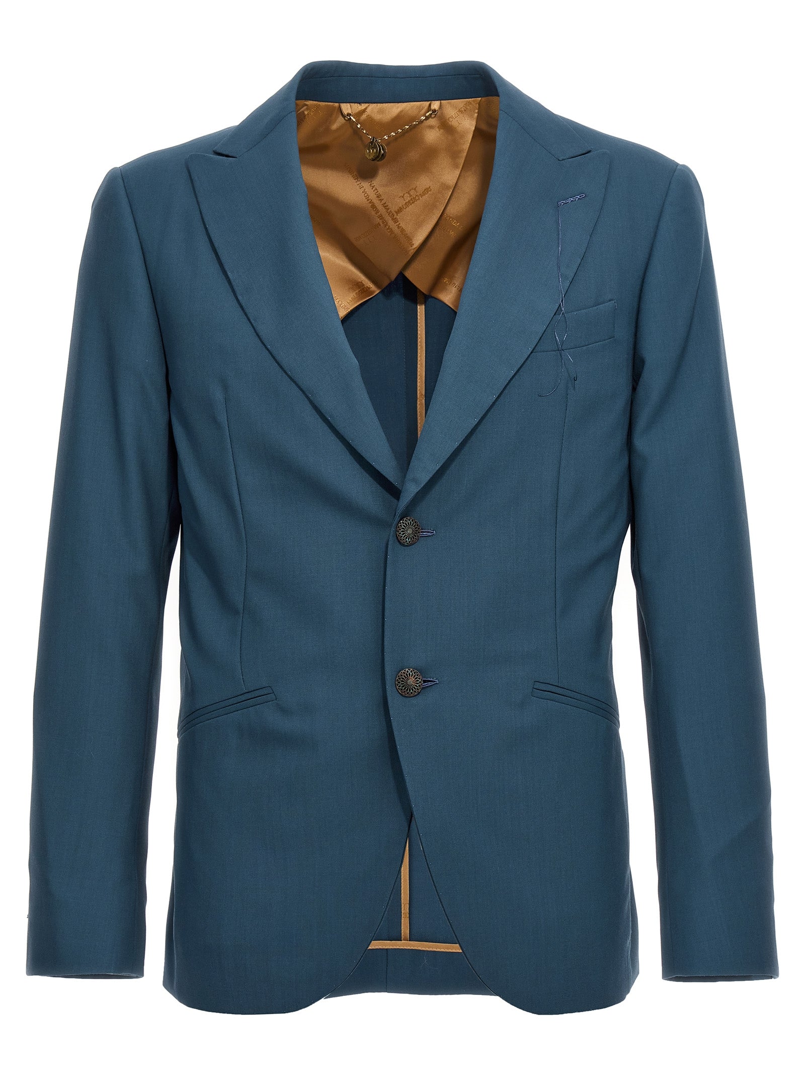 MAURIZIO MIRI Blauer Wollblazer