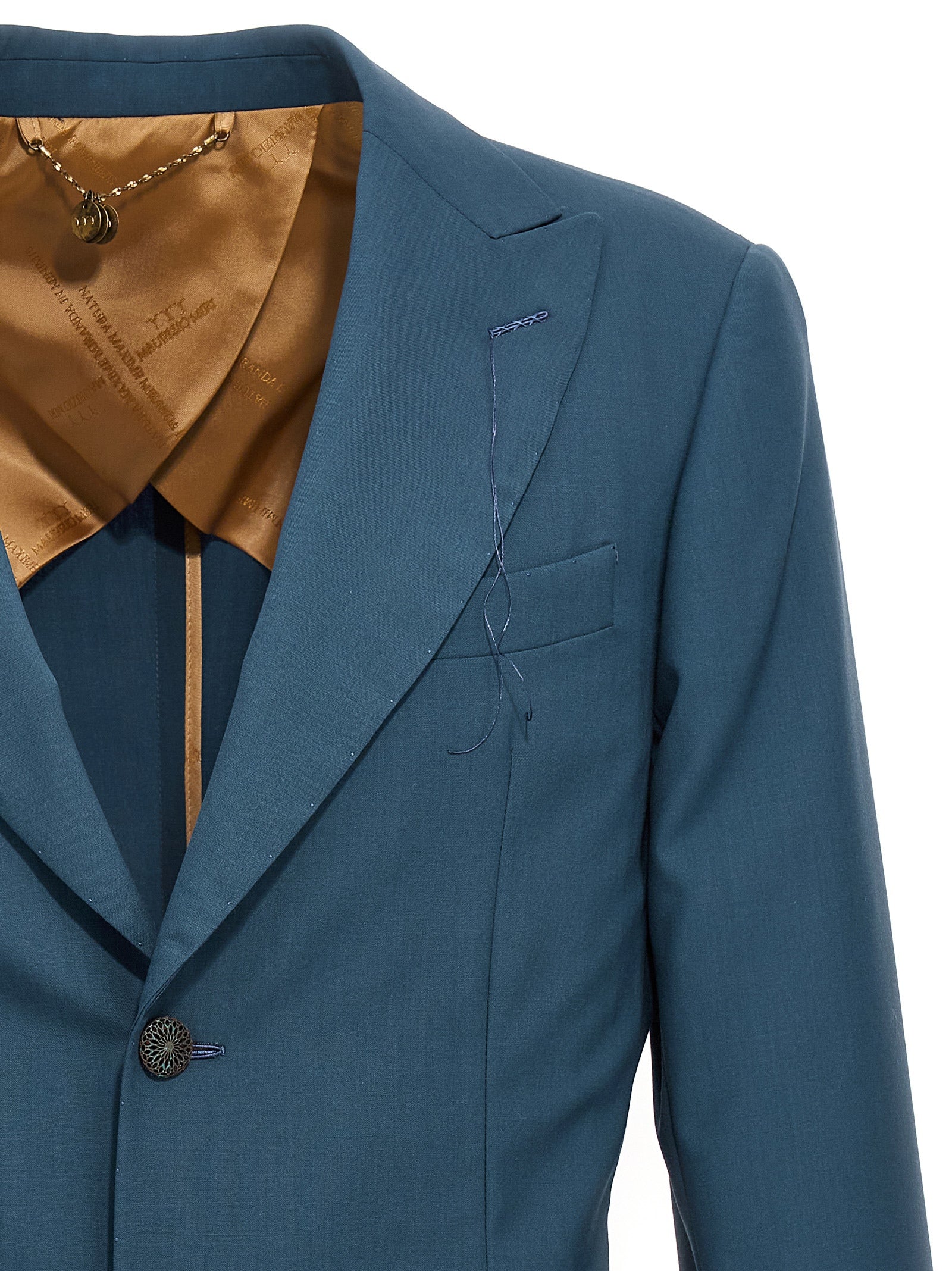 MAURIZIO MIRI Blauer Wollblazer