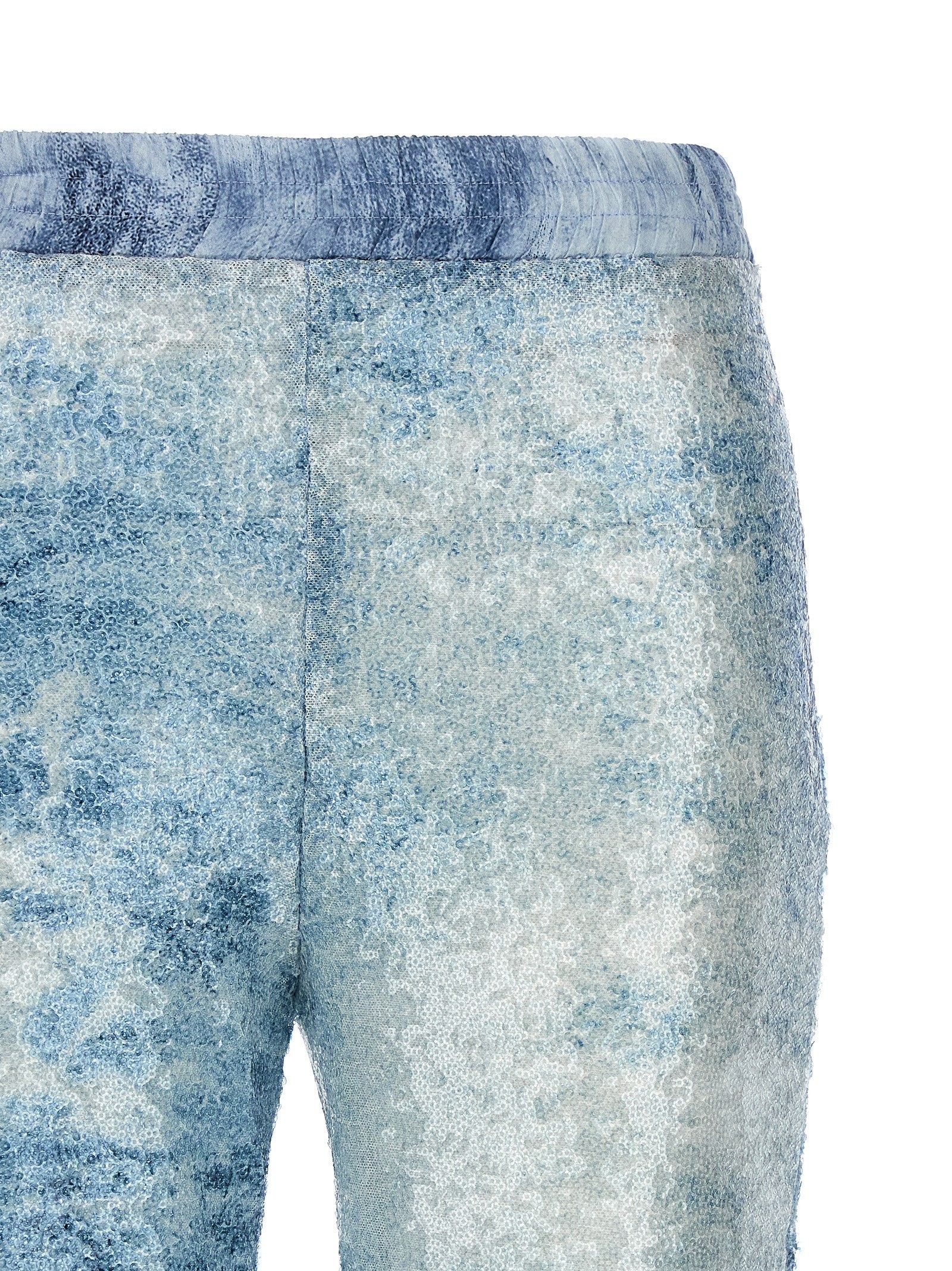 LE TWINS Blaue Cargohose aus Polyester