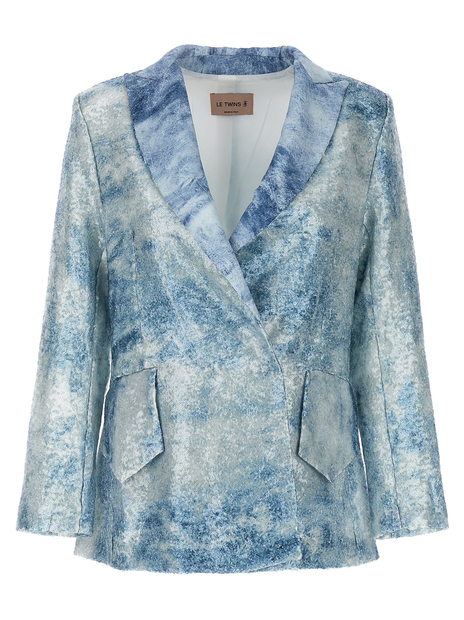 LE TWINS Blauer Blazer aus Polyester