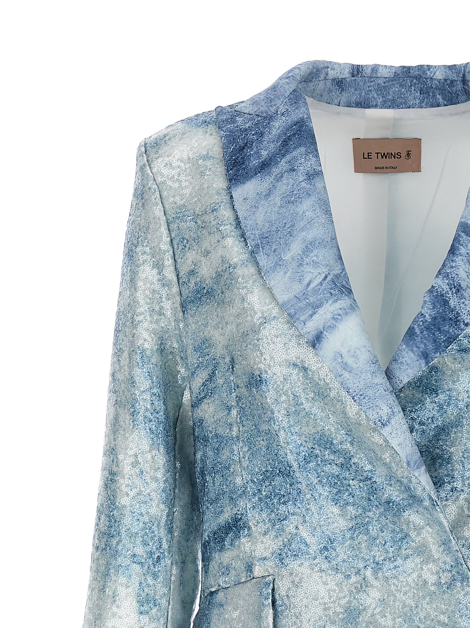 LE TWINS Blauer Blazer aus Polyester
