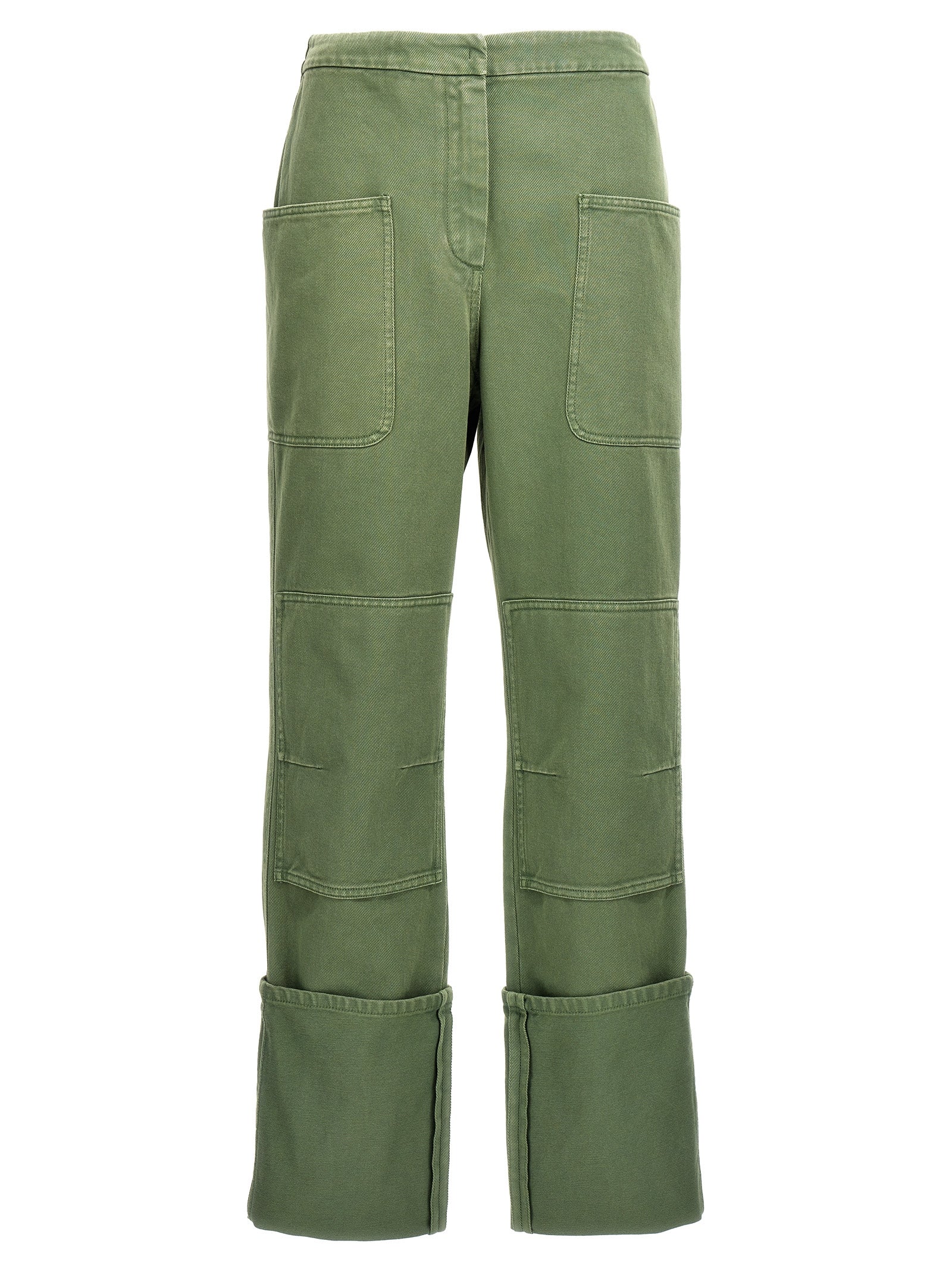 Max Mara Zweifarbige Baumwoll-Freizeithose