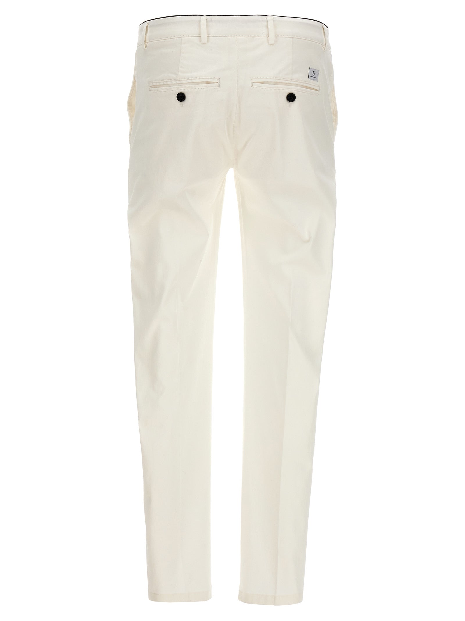 Department 5 Weiße Baumwollhose im Casual-Look