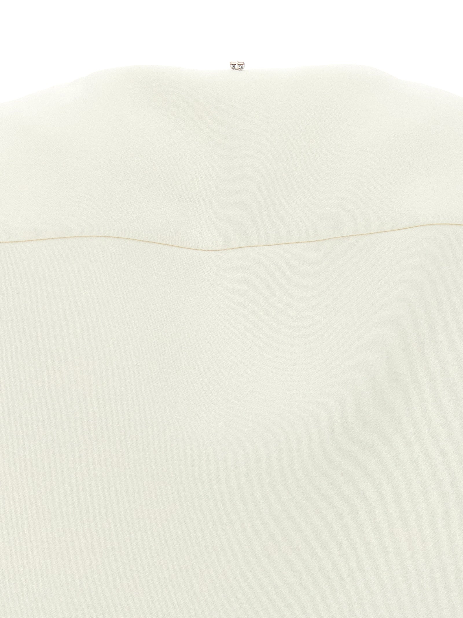 Sportmax Weiße Polyester-Jacke in voller Länge