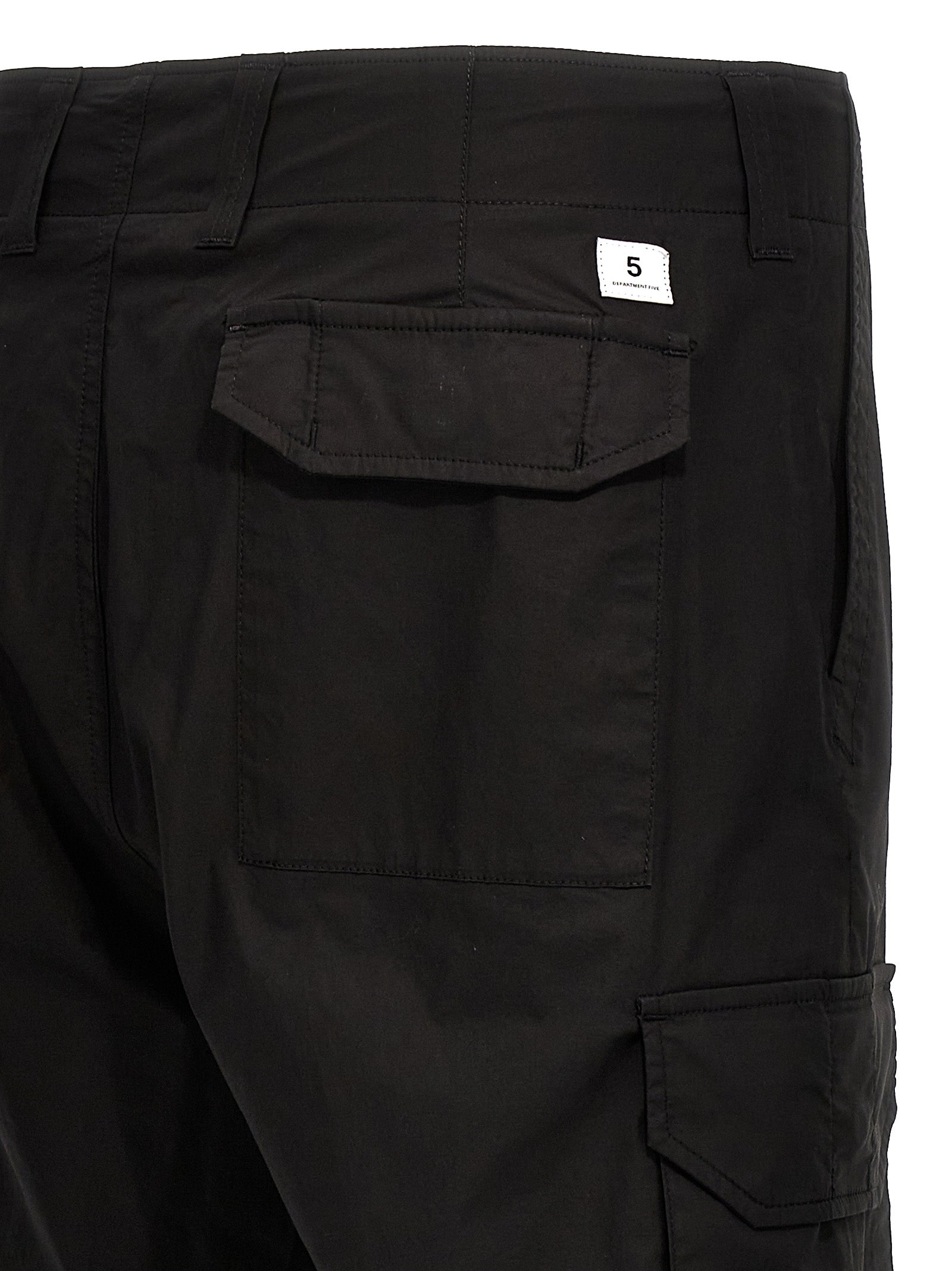 Department 5 Schwarze Cargo-Hose aus Baumwolle