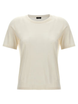 Kiton Weißes Kaschmir-T-Shirt