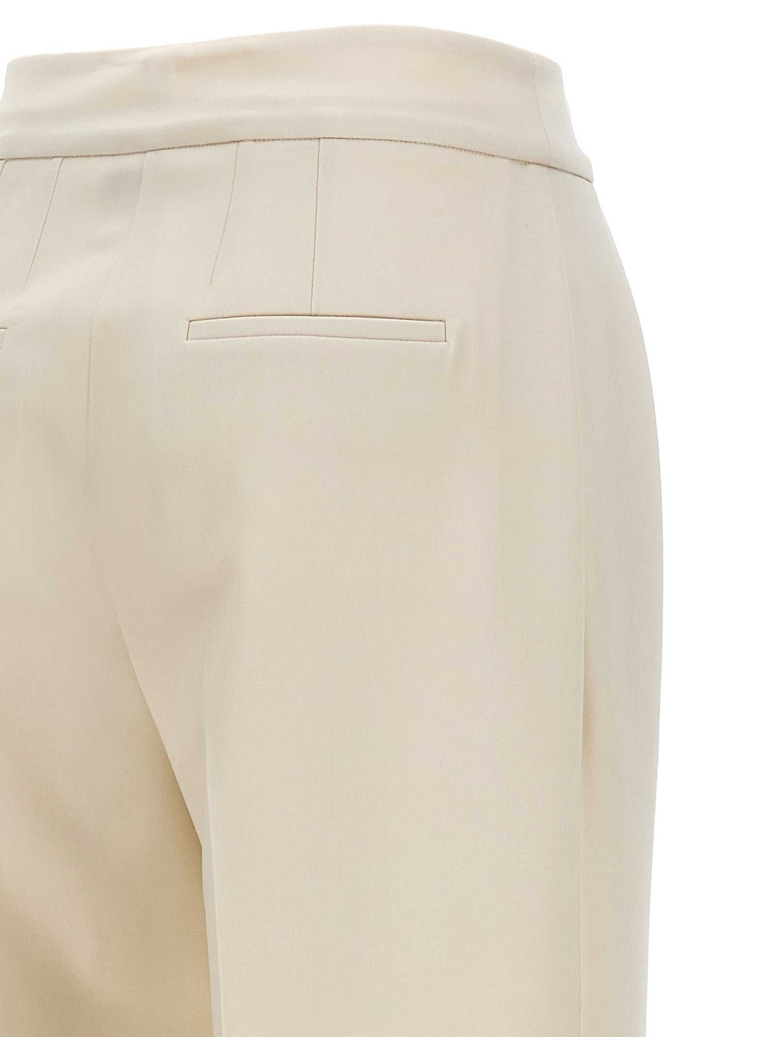 Kiton Weiße Freizeithose aus reiner Schurwolle
