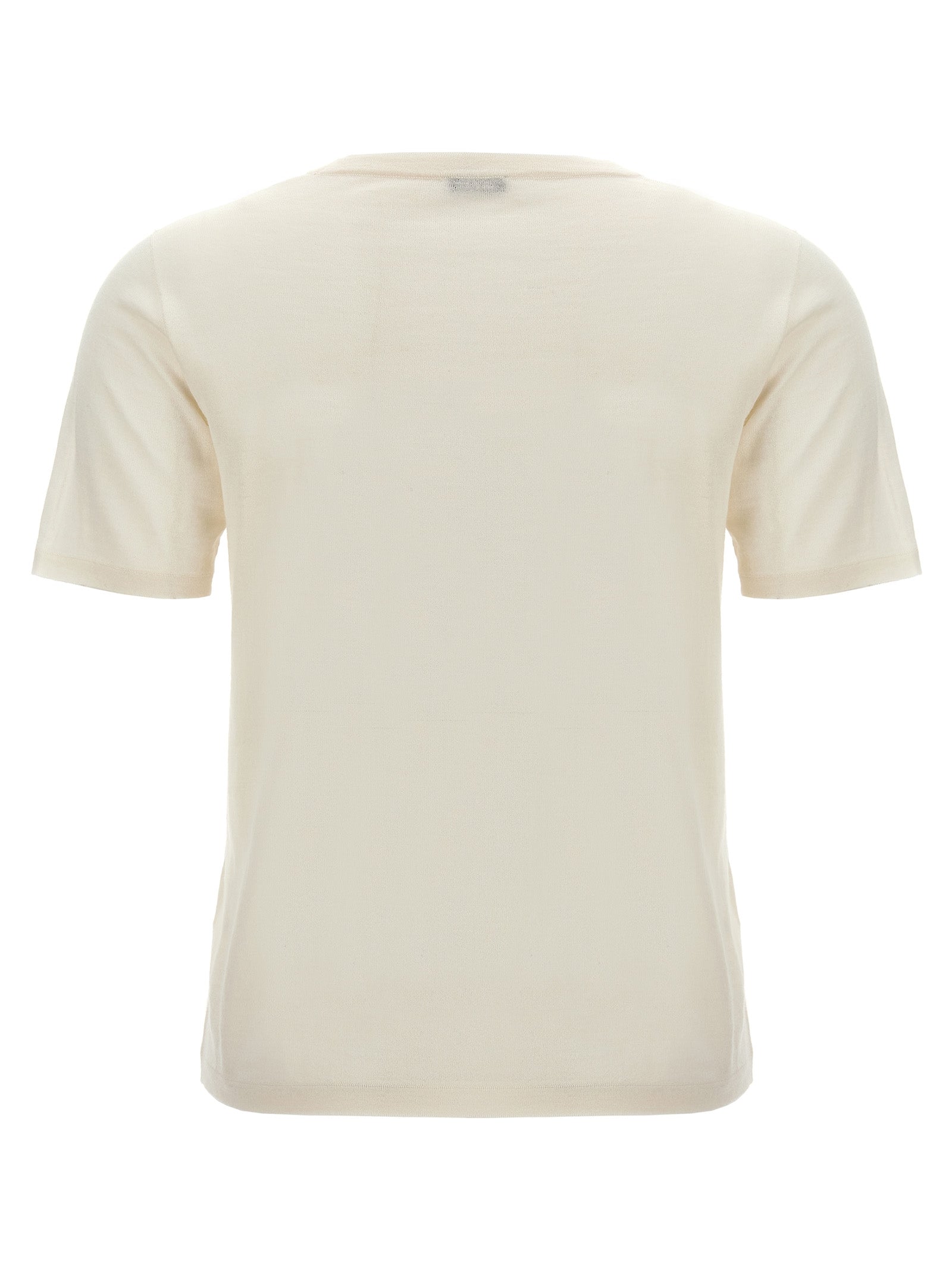 Kiton Weißes Kaschmir-T-Shirt