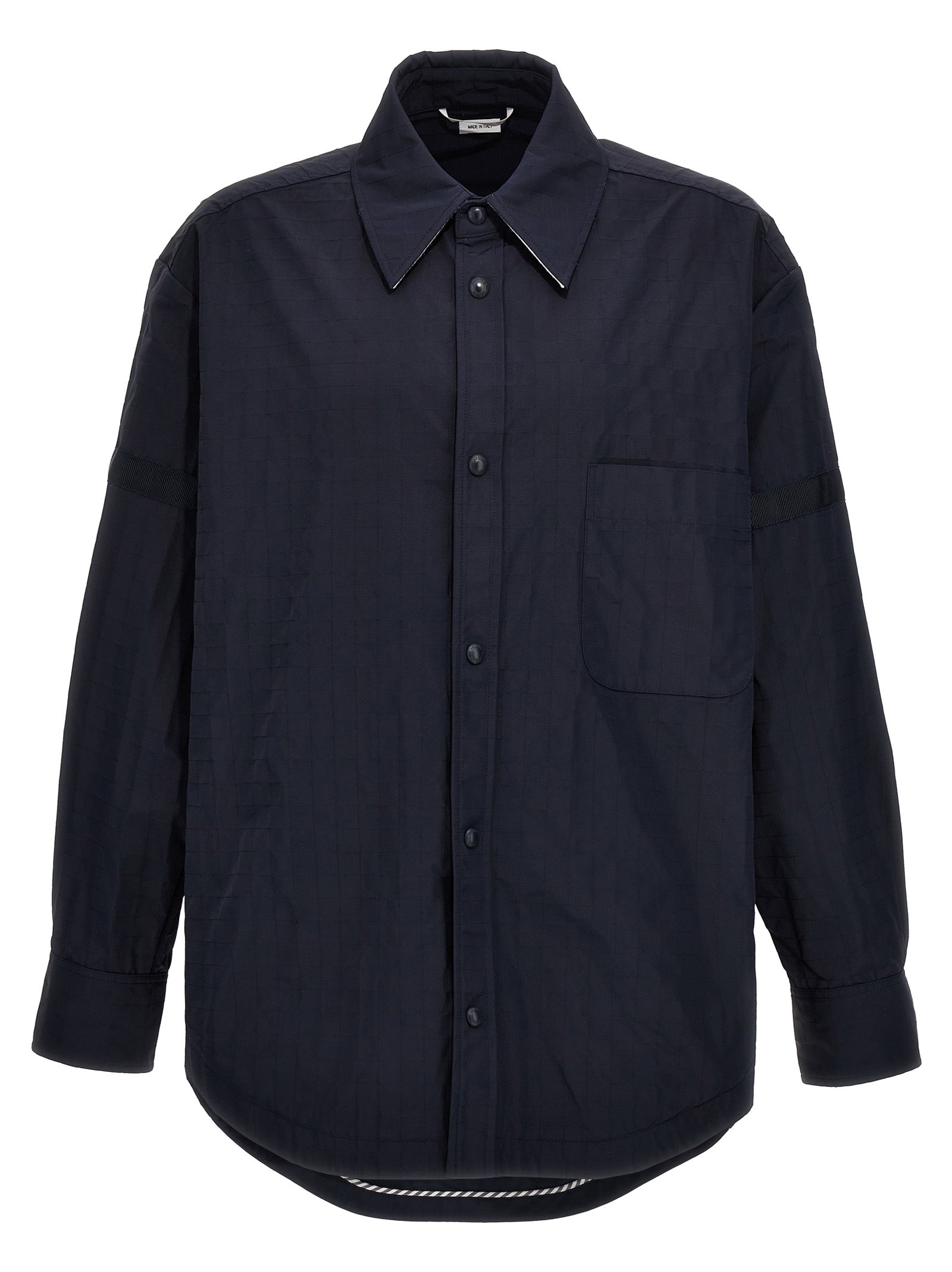 Thom Browne Blaue Polyamid-Bluse