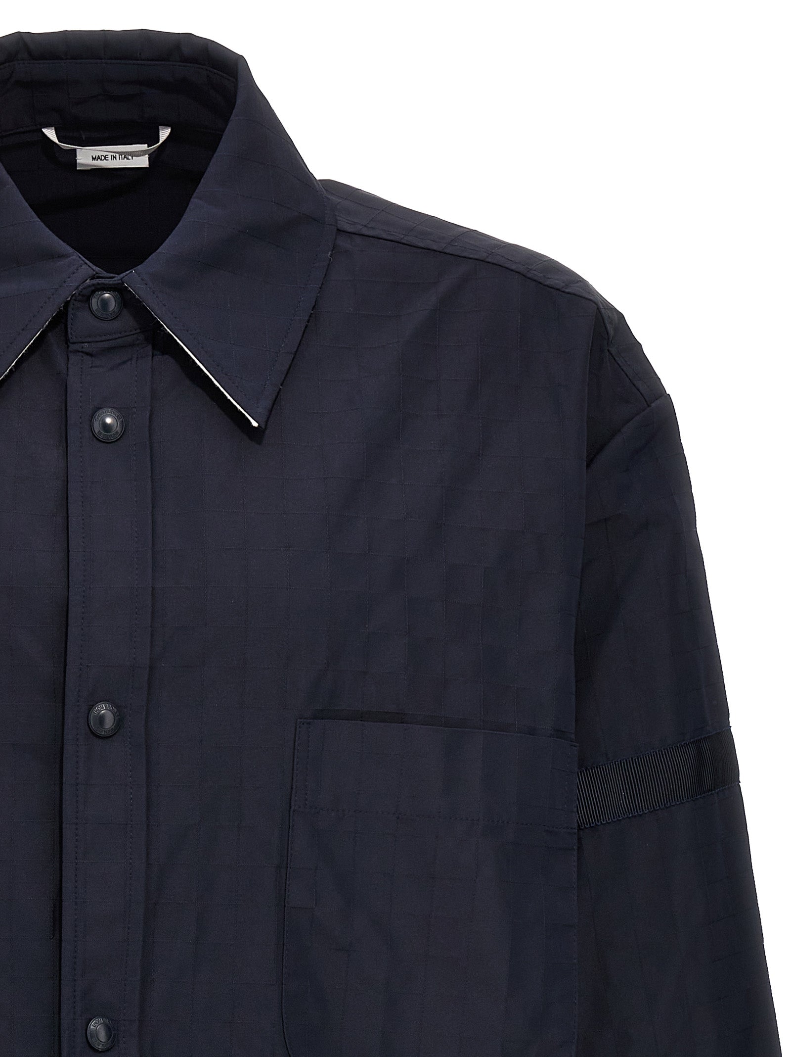 Thom Browne Blaue Polyamid-Bluse