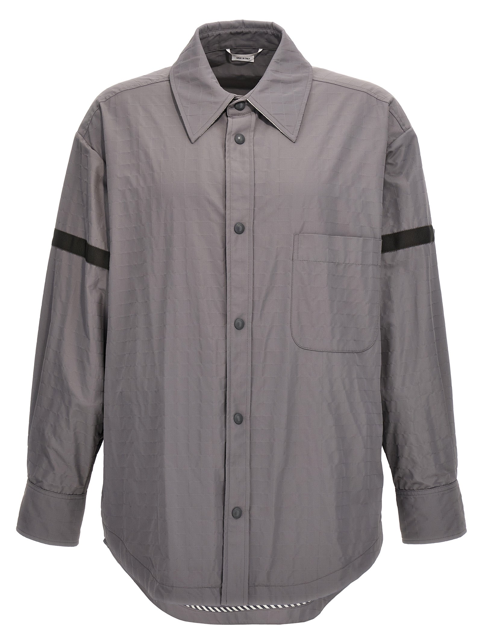 Thom Browne Graue Polyamid-Bluse