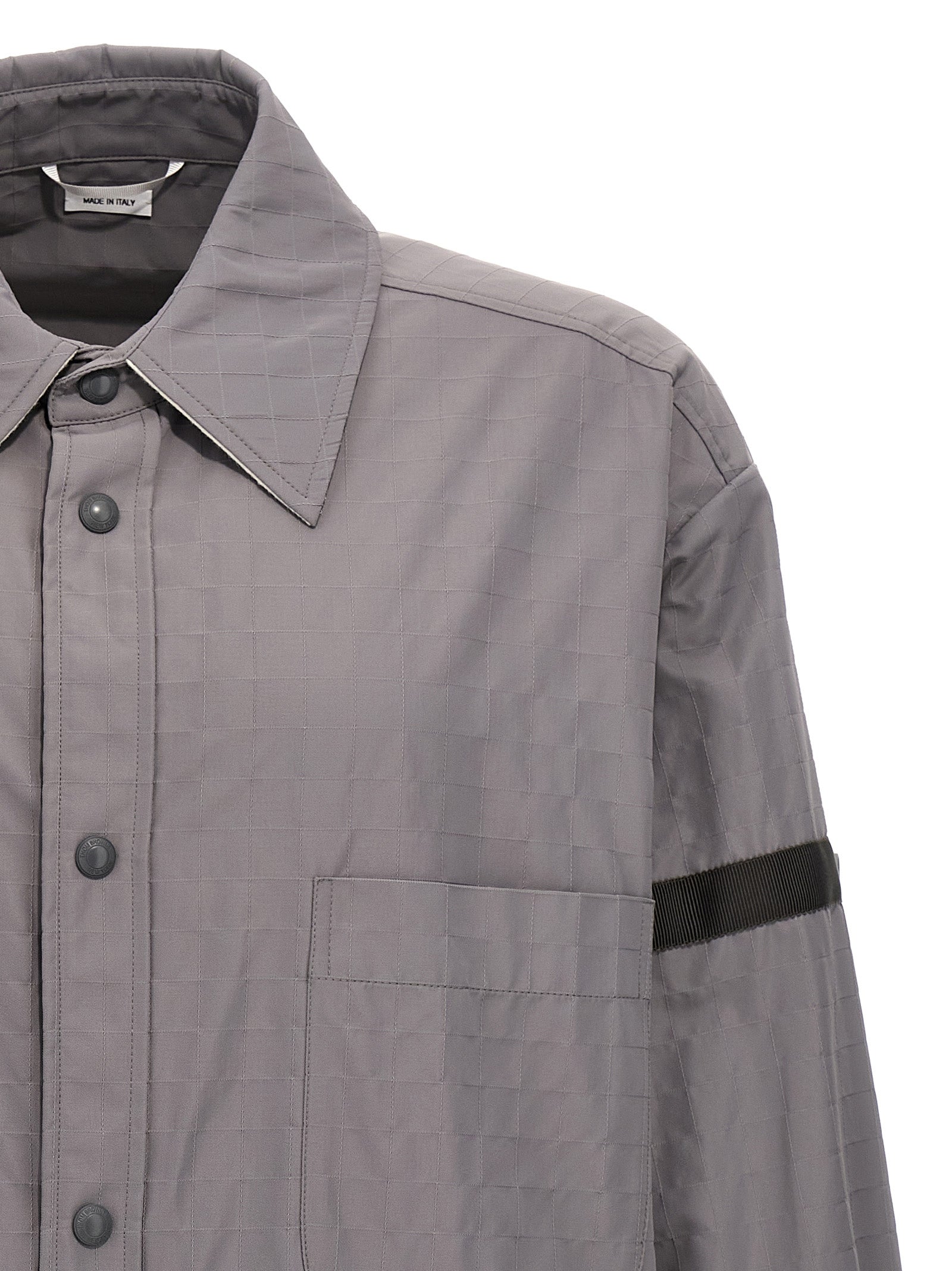 Thom Browne Graue Polyamid-Bluse