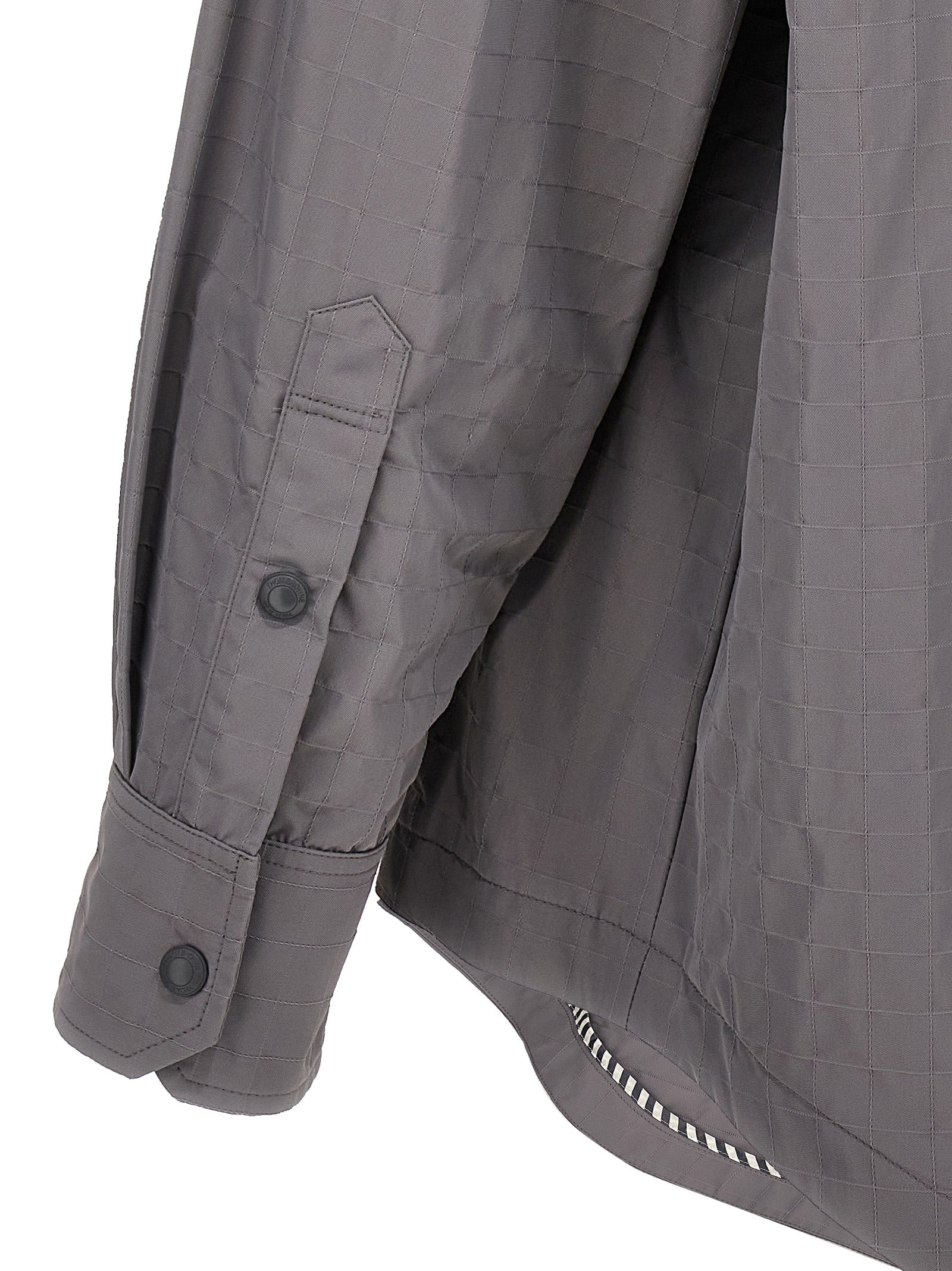 Thom Browne Graue Polyamid-Bluse