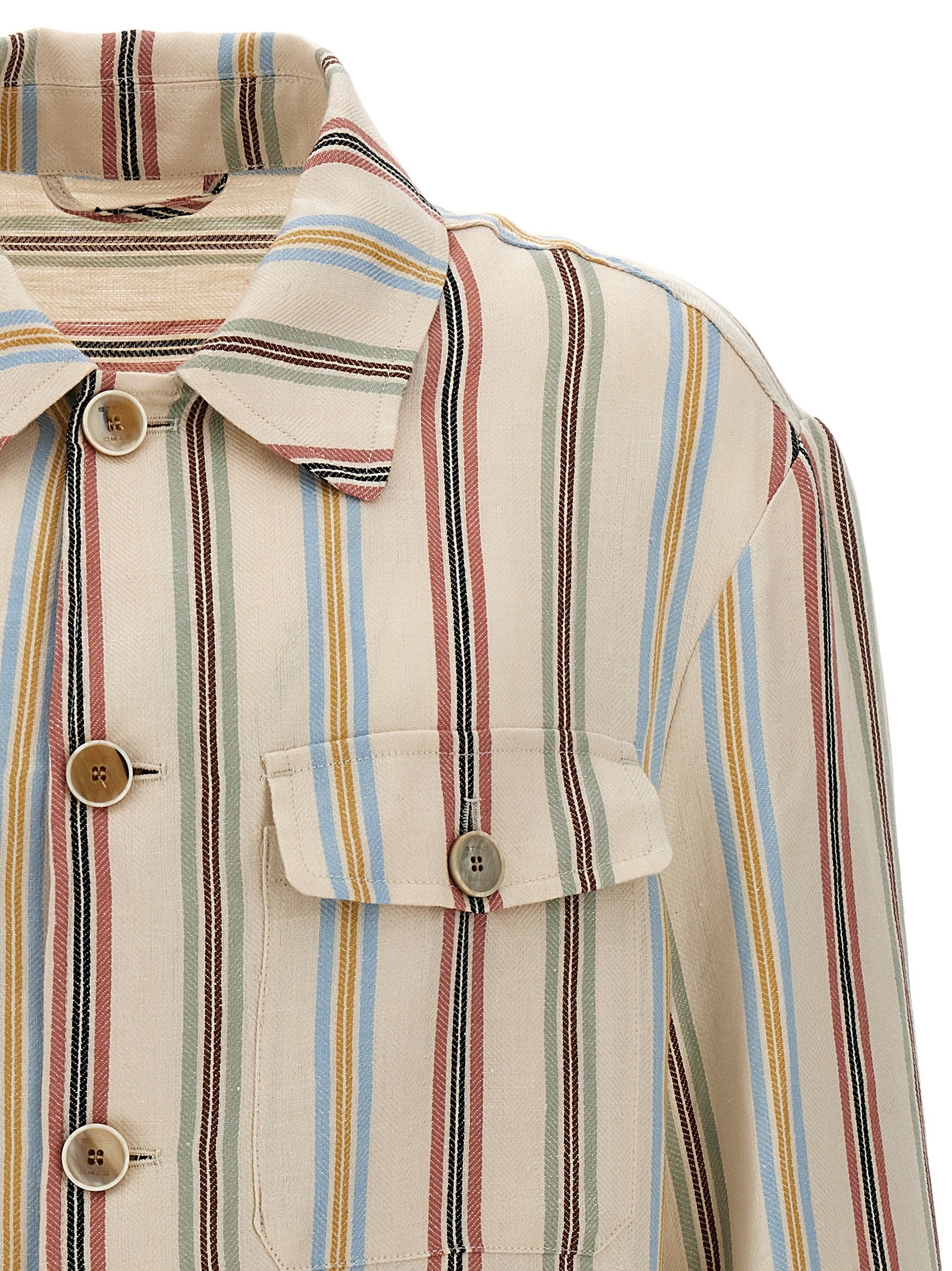 Etro Mehrfarbige Leinenbluse