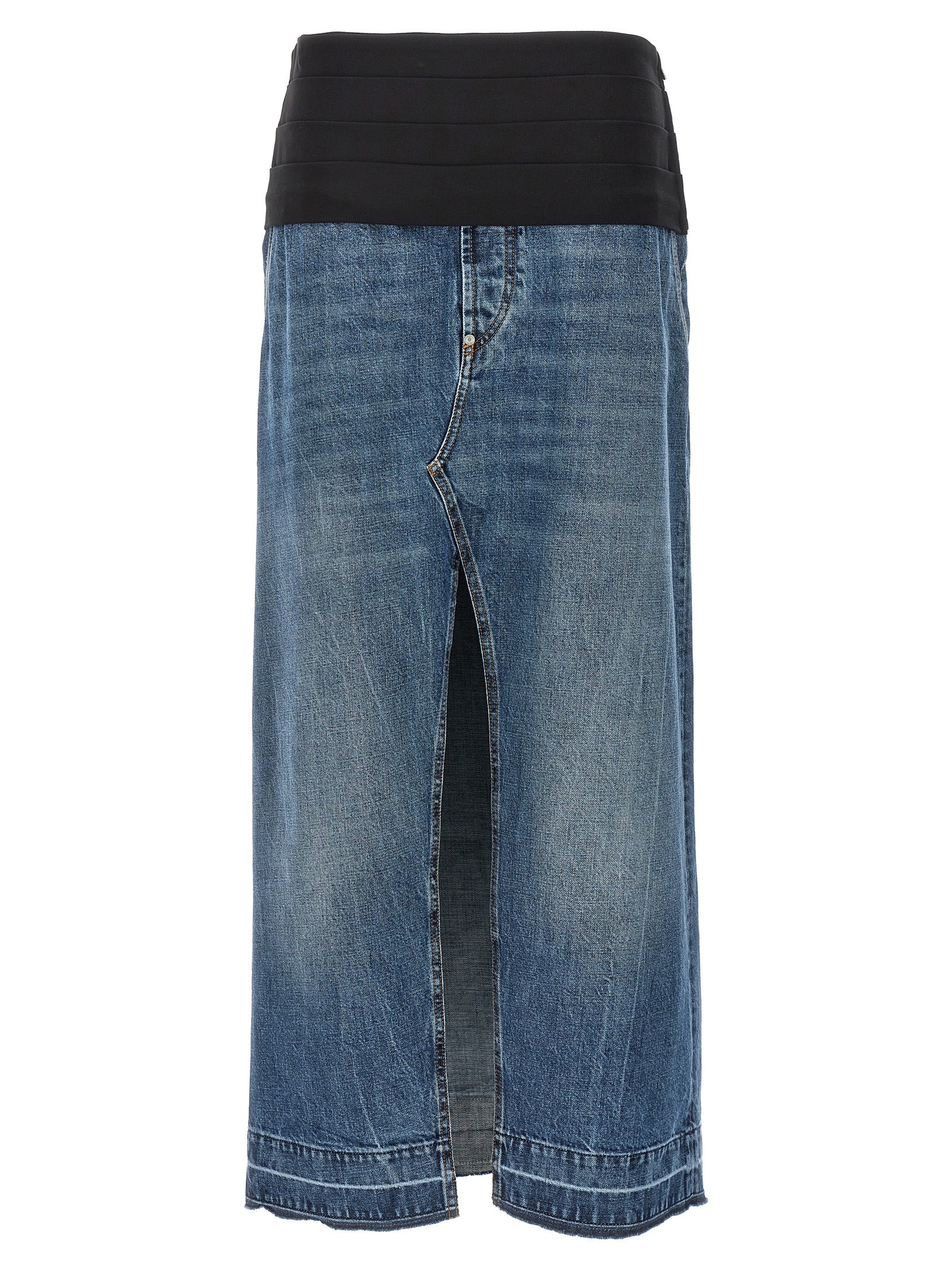 Stella McCartney Blaue Baumwoll-Minirock