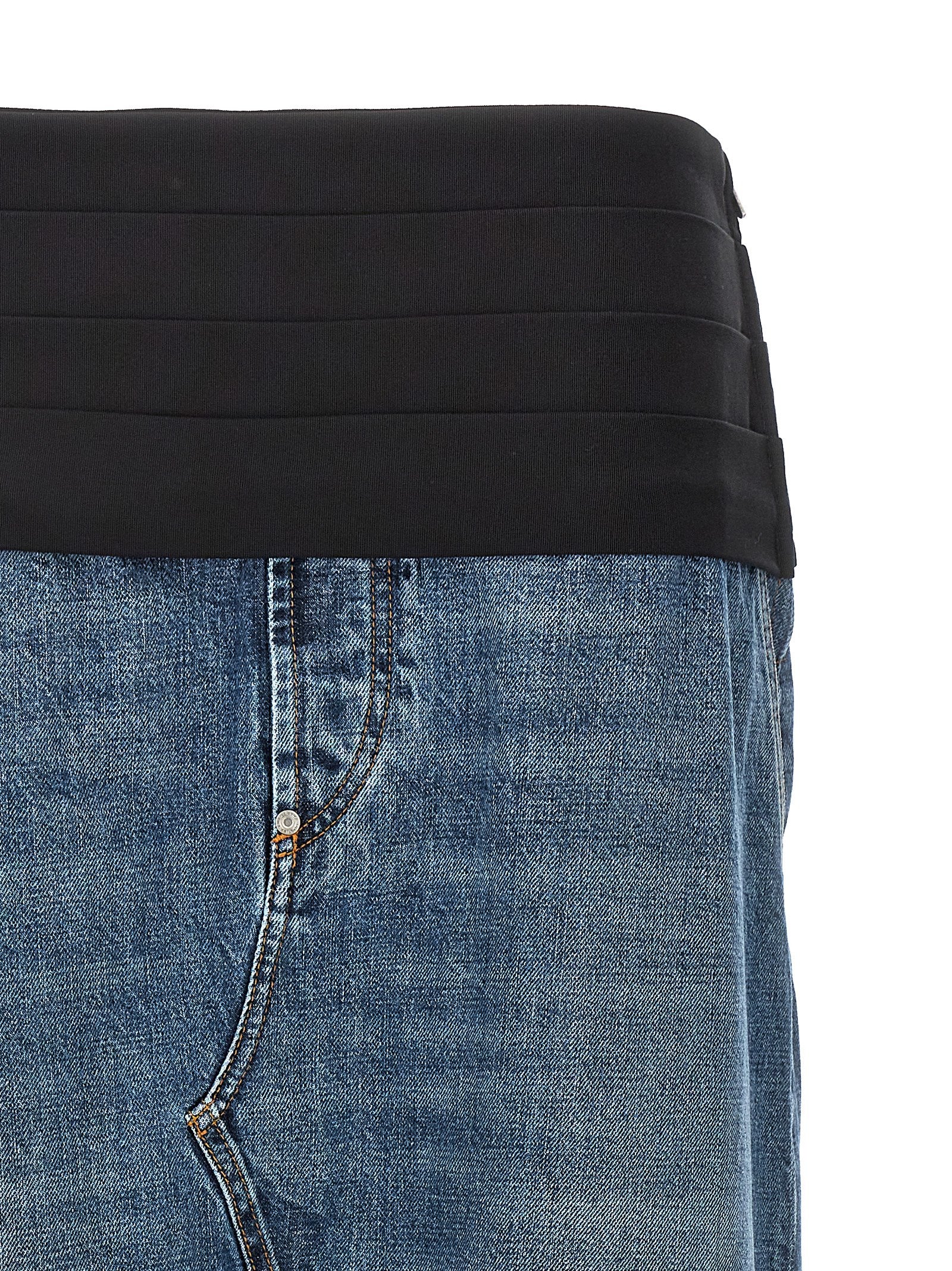 Stella McCartney Blaue Baumwoll-Minirock