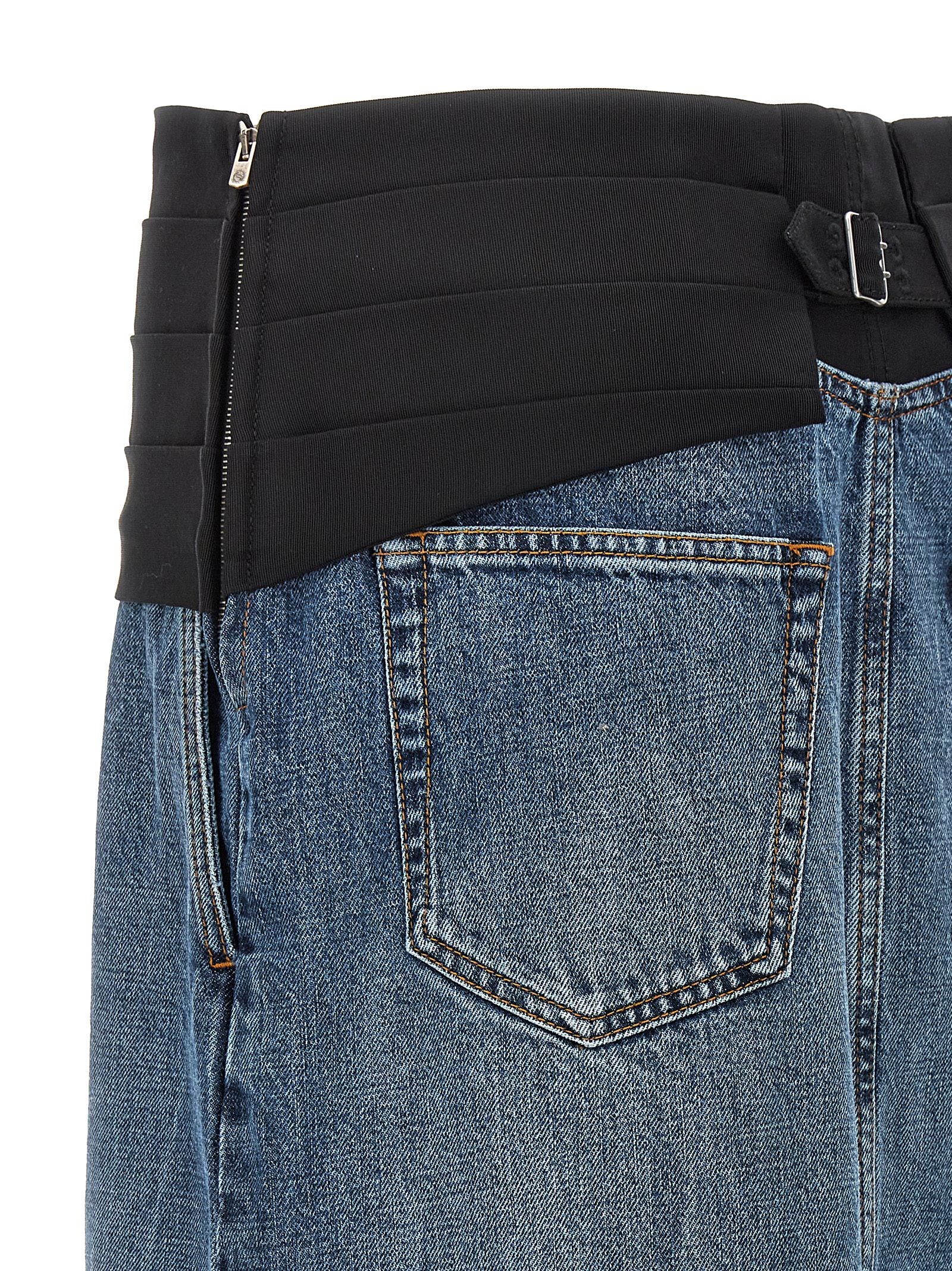 Stella McCartney Blaue Baumwoll-Minirock