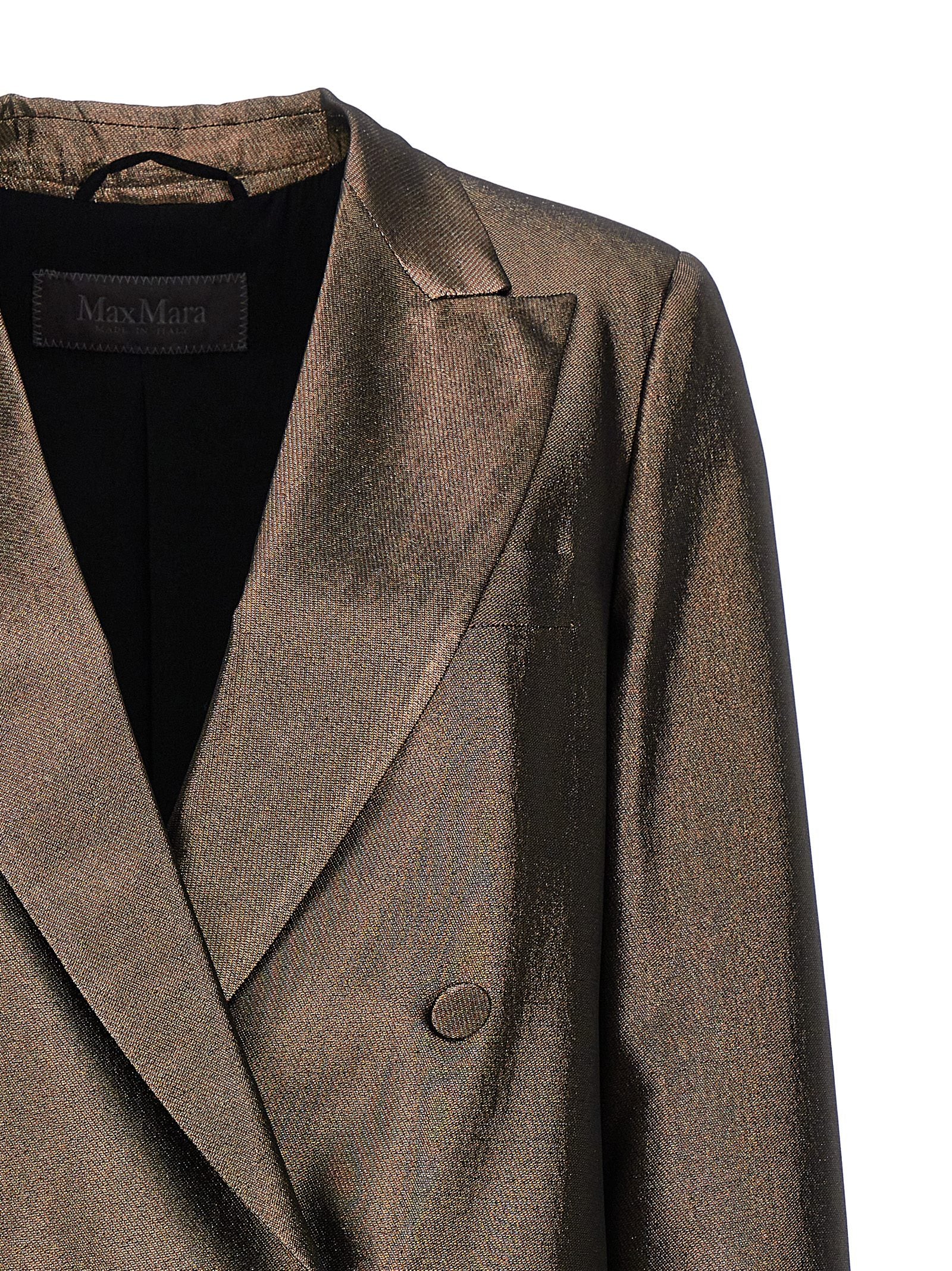 Max Mara Brauner Seidenblazer