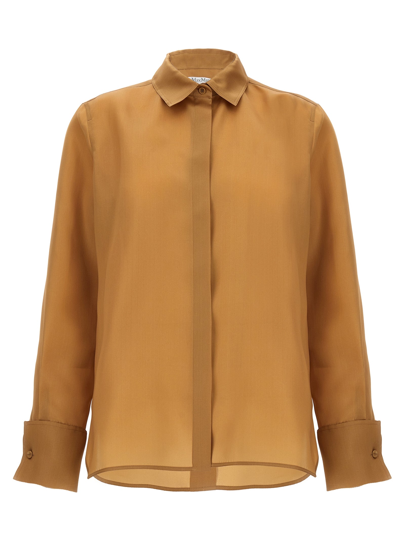 Max Mara Beige Seidenbluse