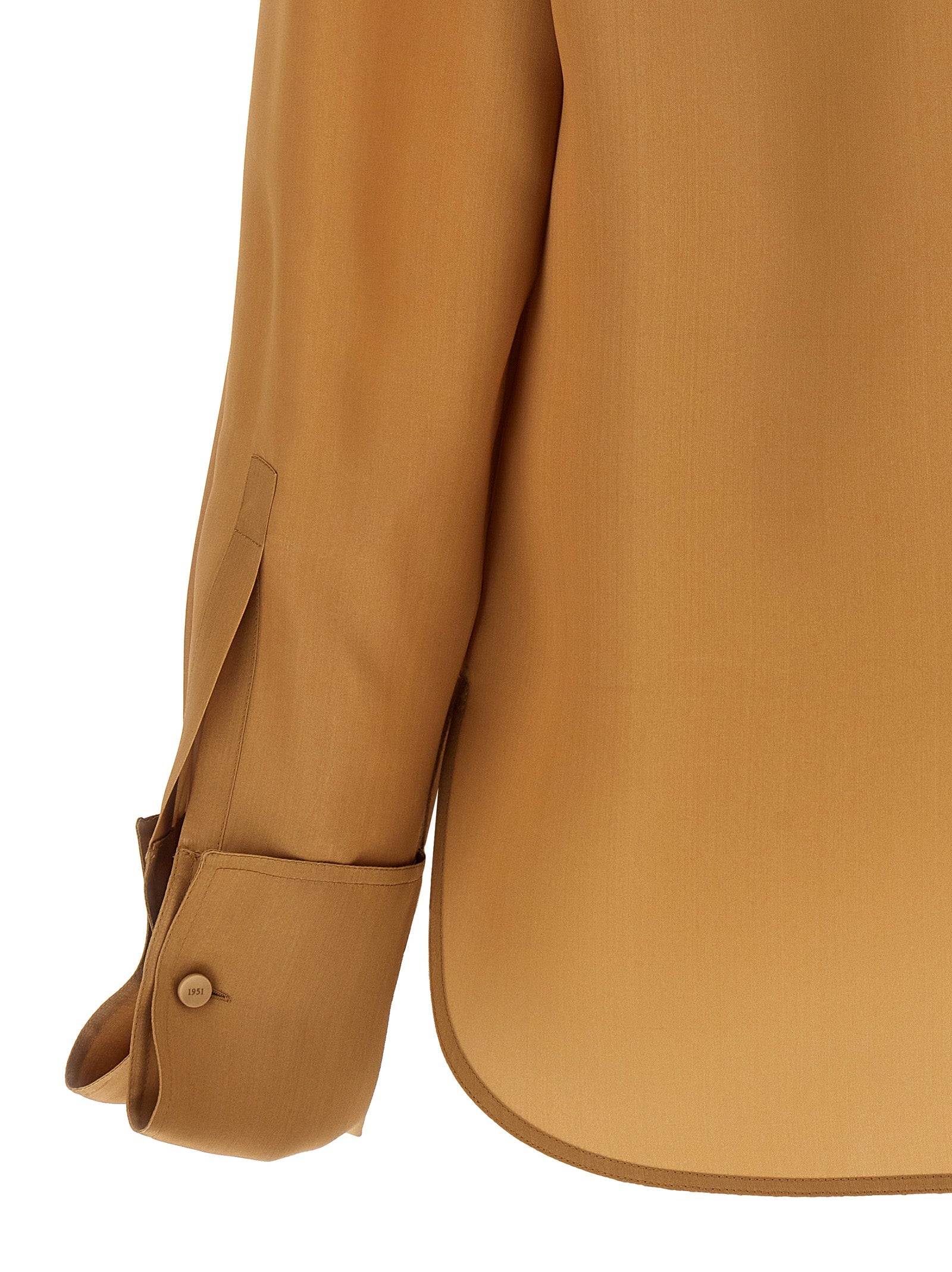 Max Mara Beige Seidenbluse
