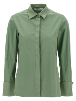 Max Mara Zweifarbige Baumwollbluse
