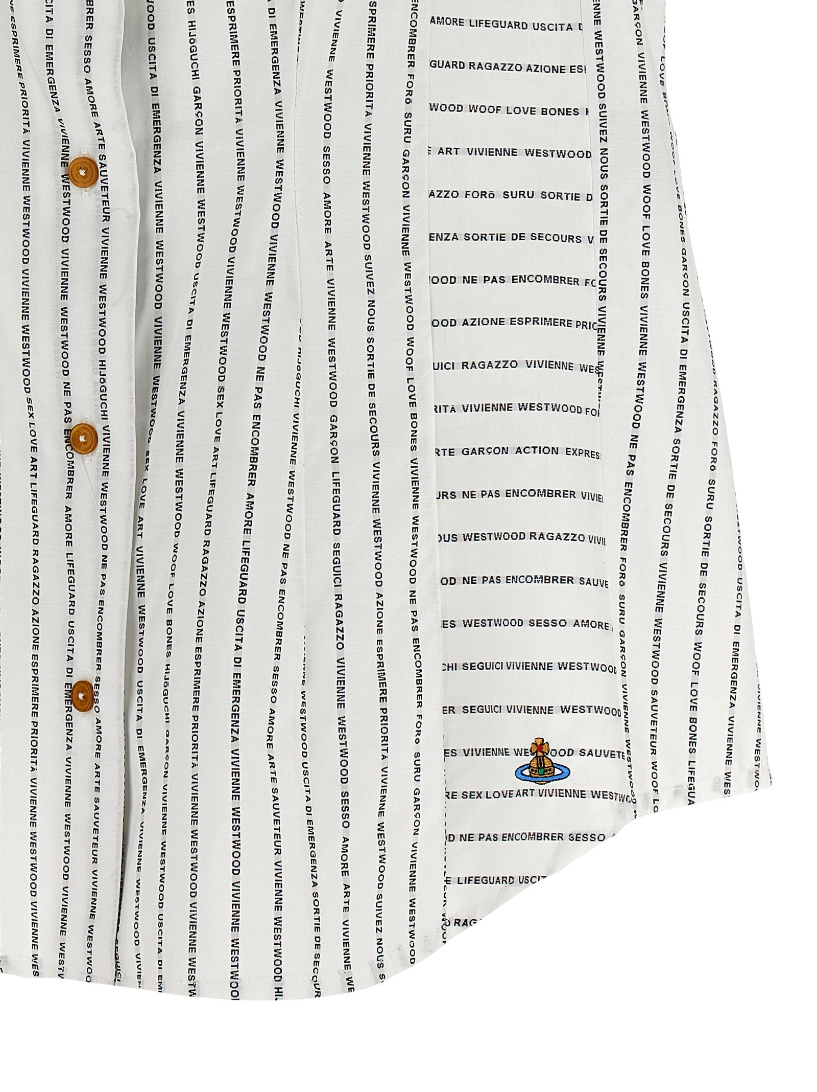 Vivienne Westwood Zweifarbige Baumwollbluse