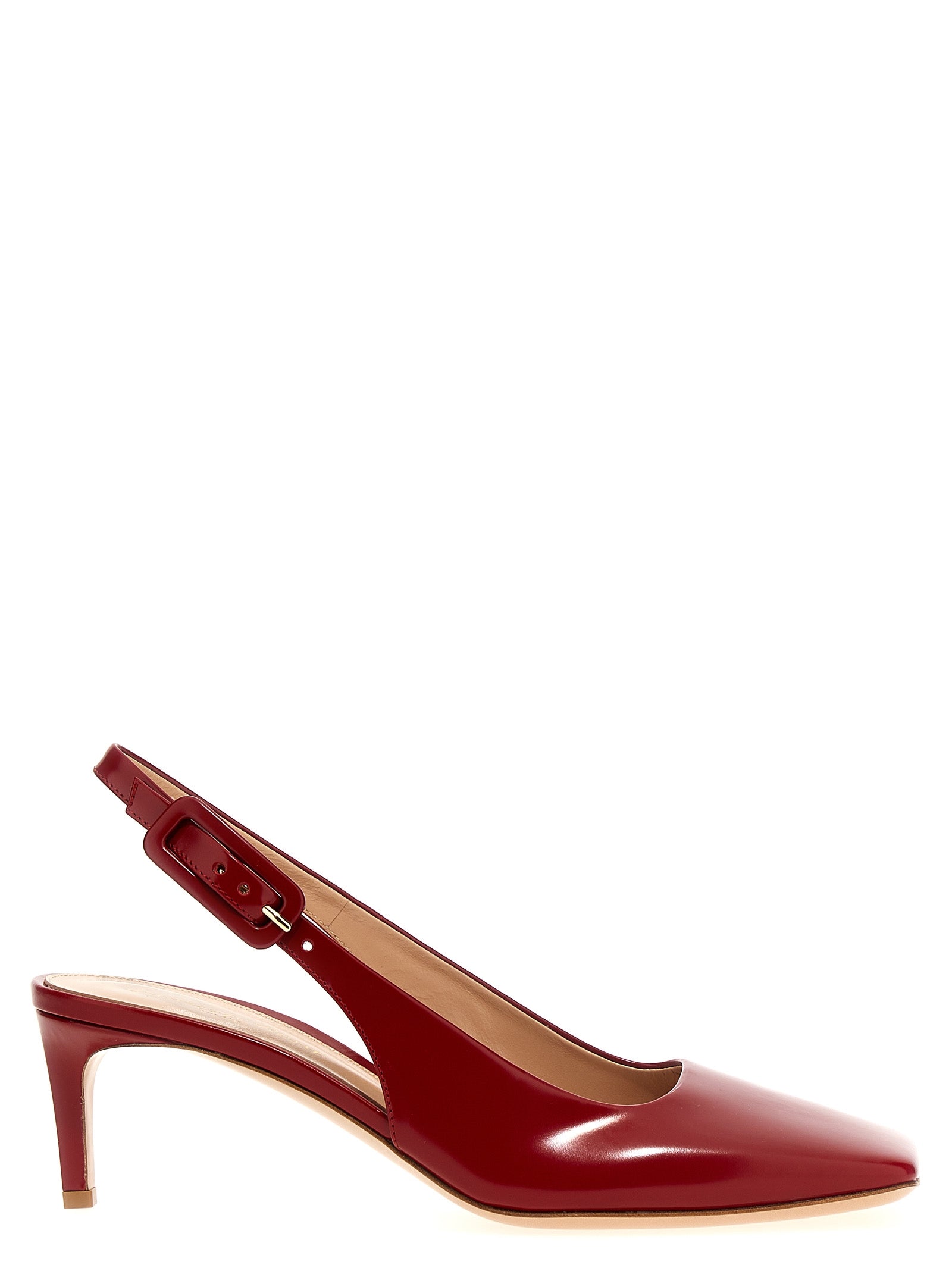 Gianvito Rossi Mehrfarbige Ziegenleder-Pumps mit mittlerem Absatz