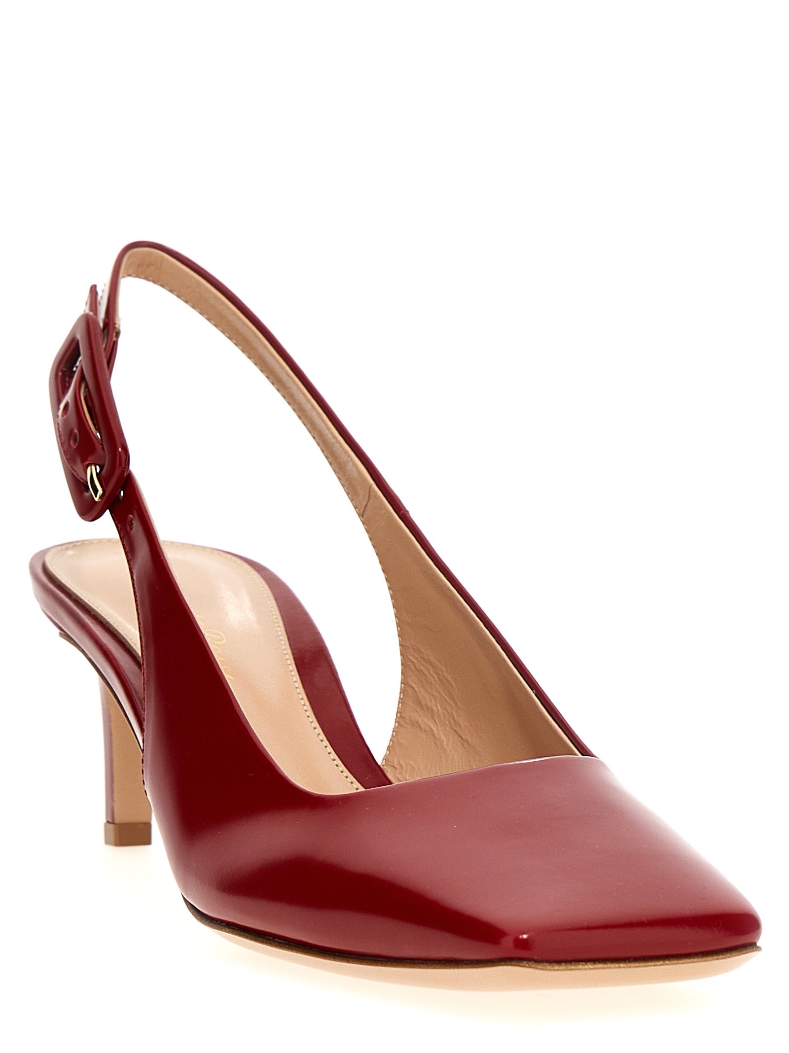 Gianvito Rossi Mehrfarbige Ziegenleder-Pumps mit mittlerem Absatz