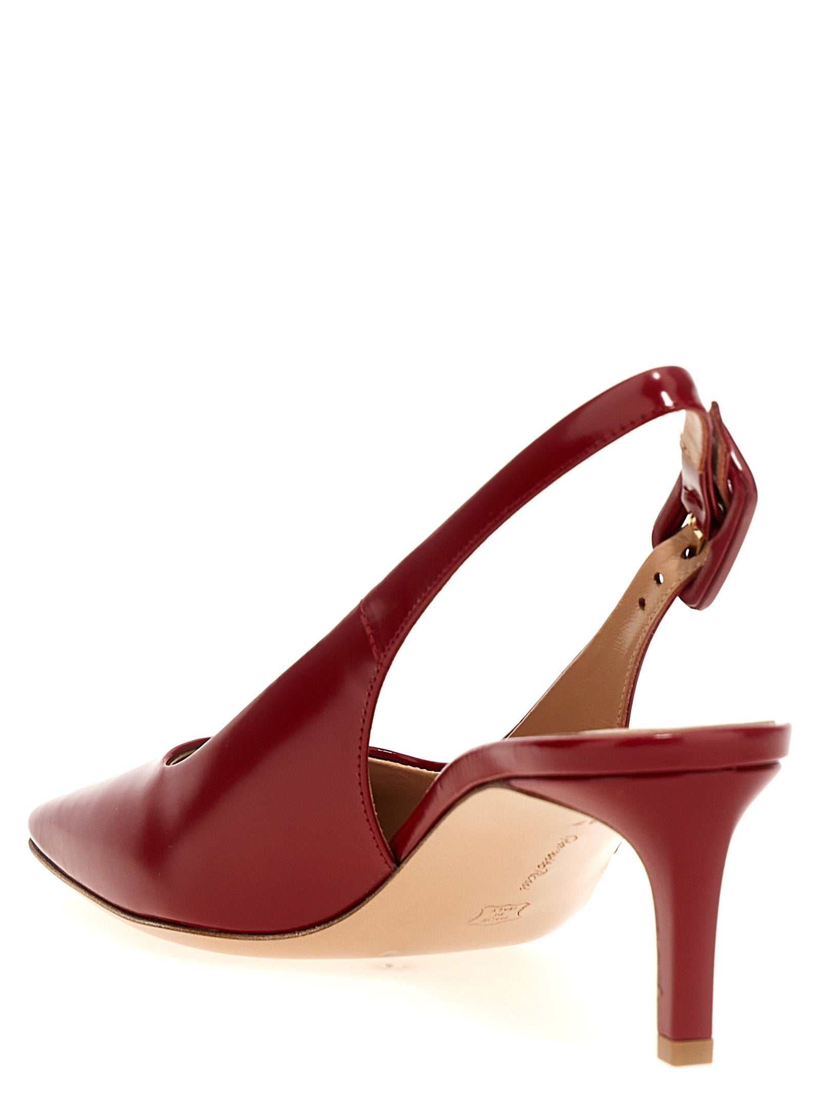 Gianvito Rossi Mehrfarbige Ziegenleder-Pumps mit mittlerem Absatz