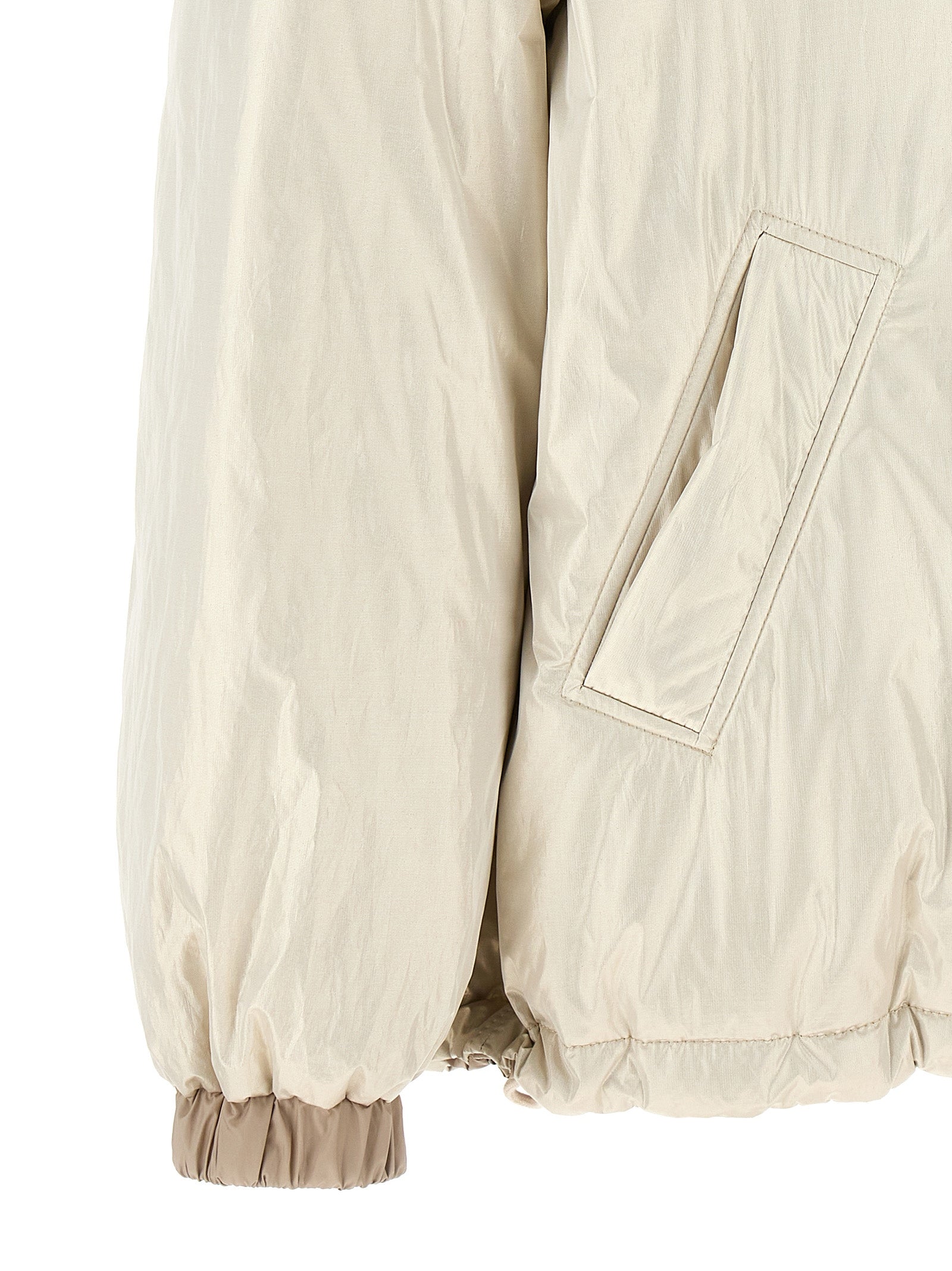 Brunello Cucinelli Beiger Wollmantel